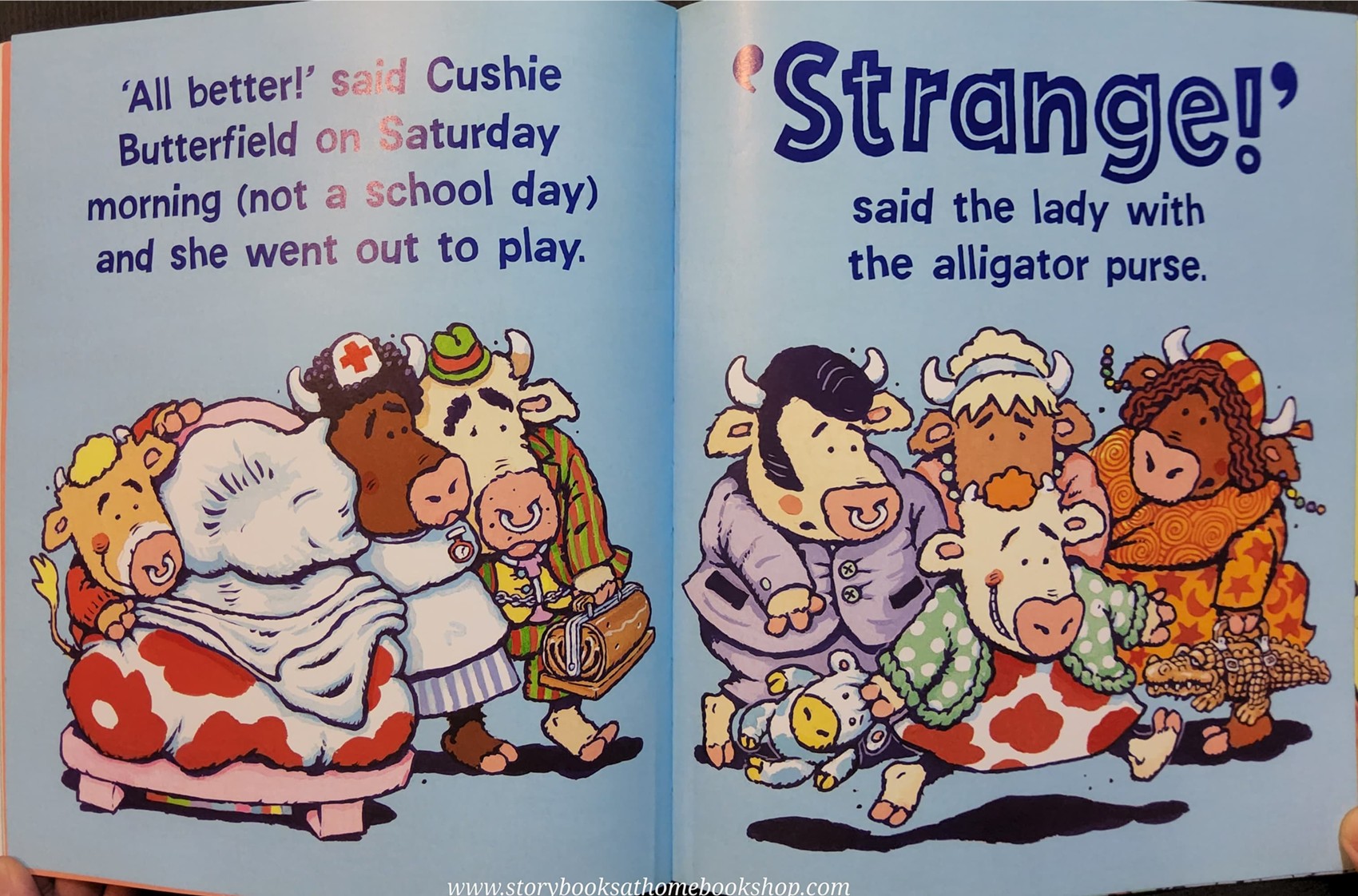 หนังสือนิทานปกอ่อน** 🍅🍅CUSHIE BUTTERFIELD (SHE'S A LITTLE COW) BY COLIN M'NAUGHTON♥️♥️