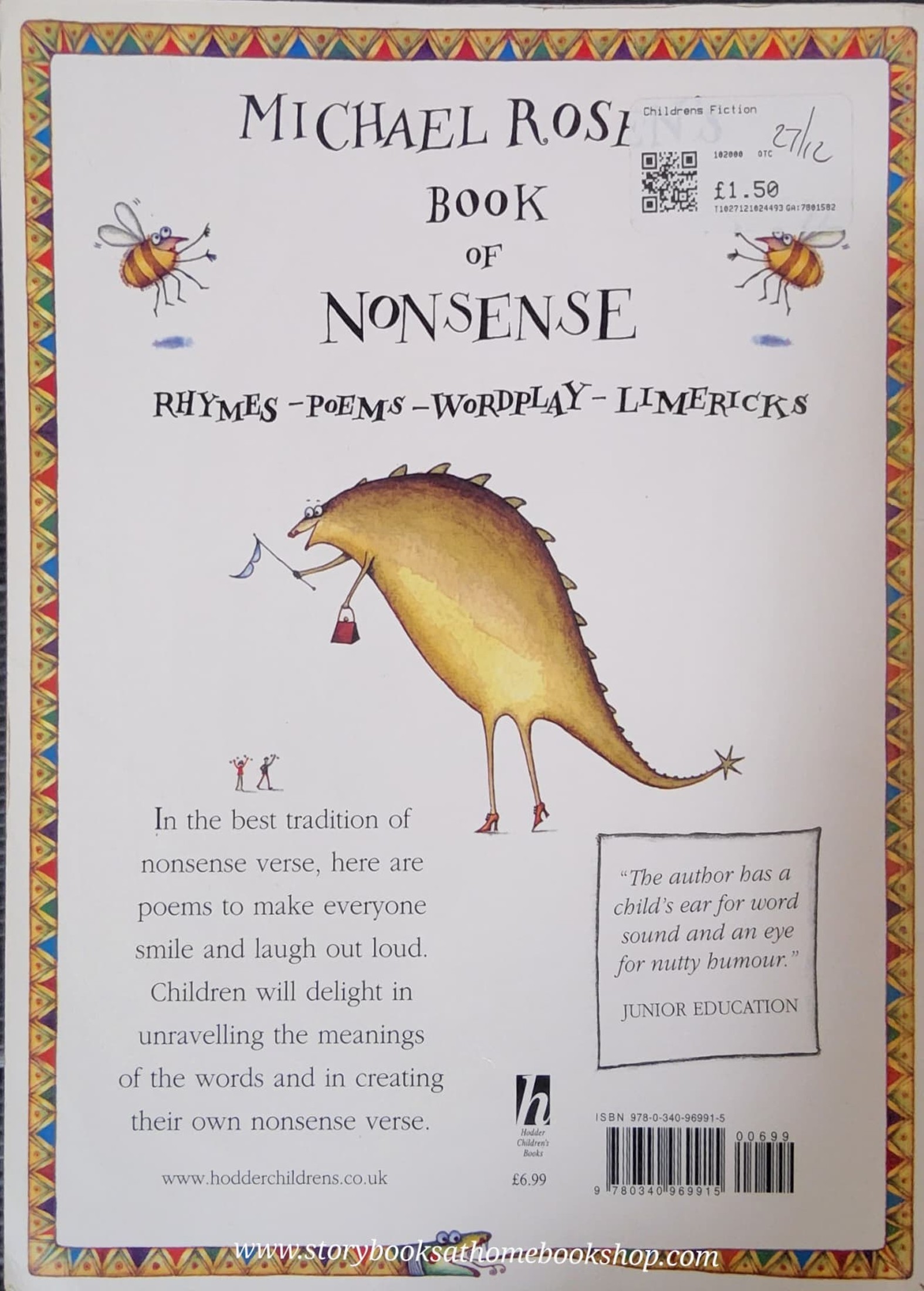 หนังสือนิทานปกอ่อน** 🍅🍅MICHAEL ROSEN'S BOOK OF NONSENSE