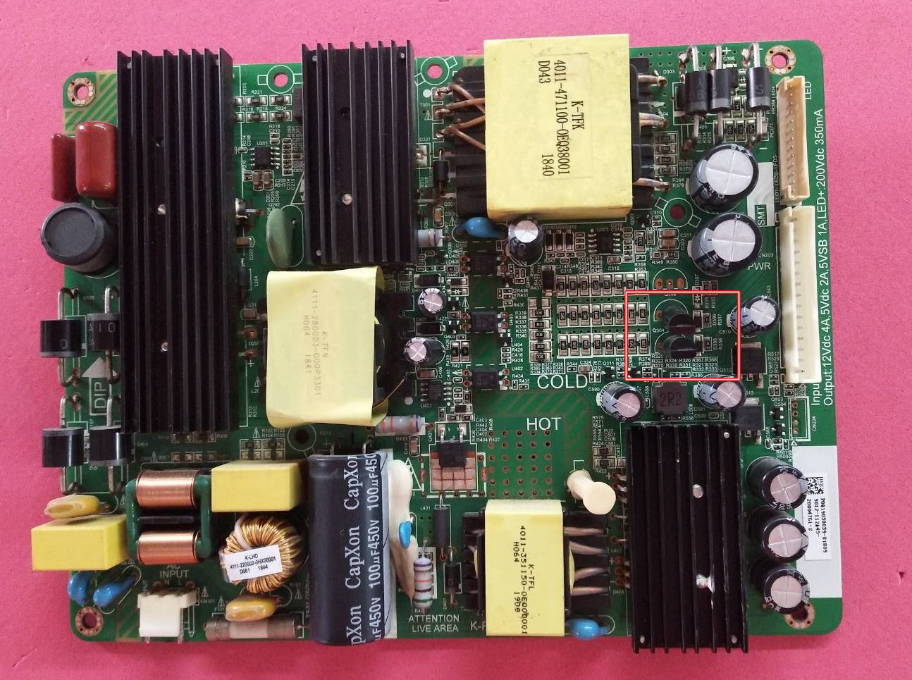 เพาเวอร์ซัพพลายทีวีอะโคเนติค/ภาคจ่ายไฟทีวีอะโคเนติค (Power Supply TV ACONATIC) อะไหล่แท้/มือสองพร้อมใช้งาน ใช้กับรุ่น49US533AN :K-PL-FH1 (ใช้กับไดร์ขับหลอด 2ชุด)