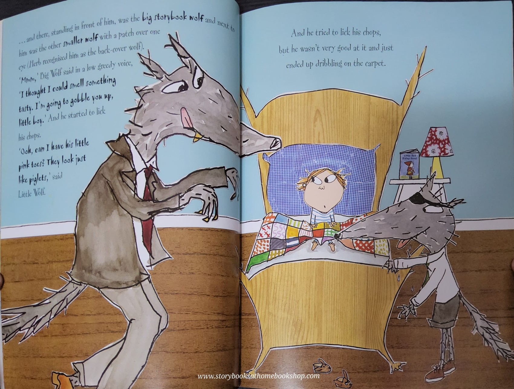 หนังสือนิทานปกอ่อน** 🍅🍓BEWARE OF THE STORYBOOK WOLVES BY LAUREN CHILD