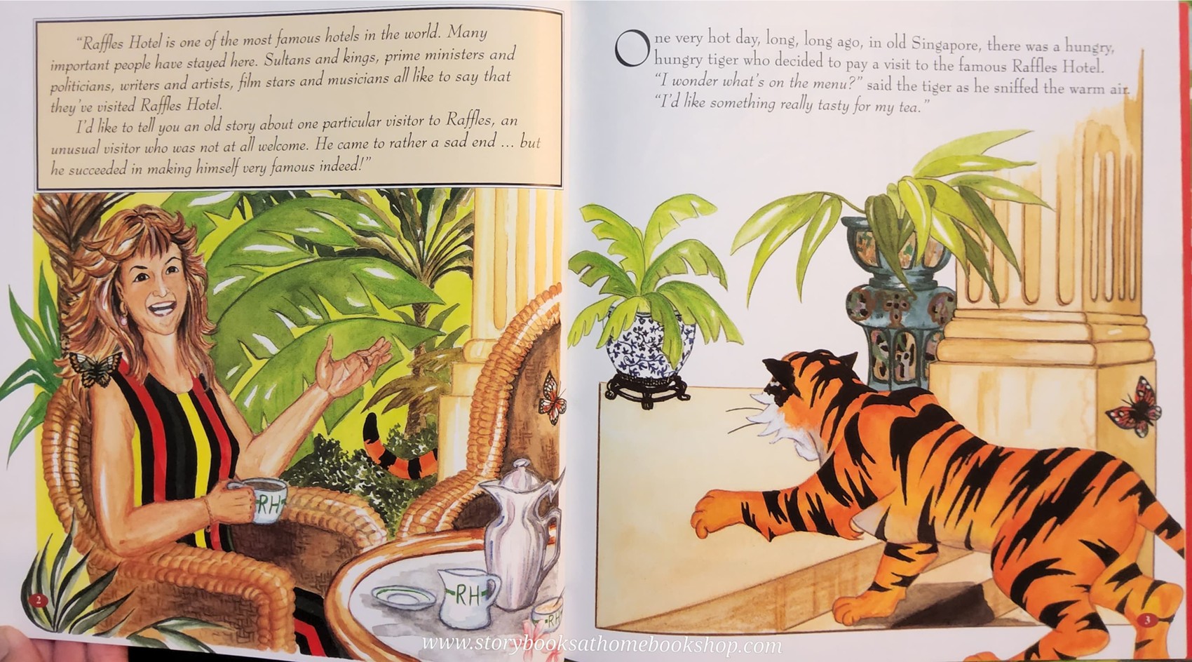 หนังสือนิทานปกแข็ง ** ♥️THE TIGER WHO CAME TO TEA BY KATHY CREAMER OXFORD UNIVERSITY PRESS♥️