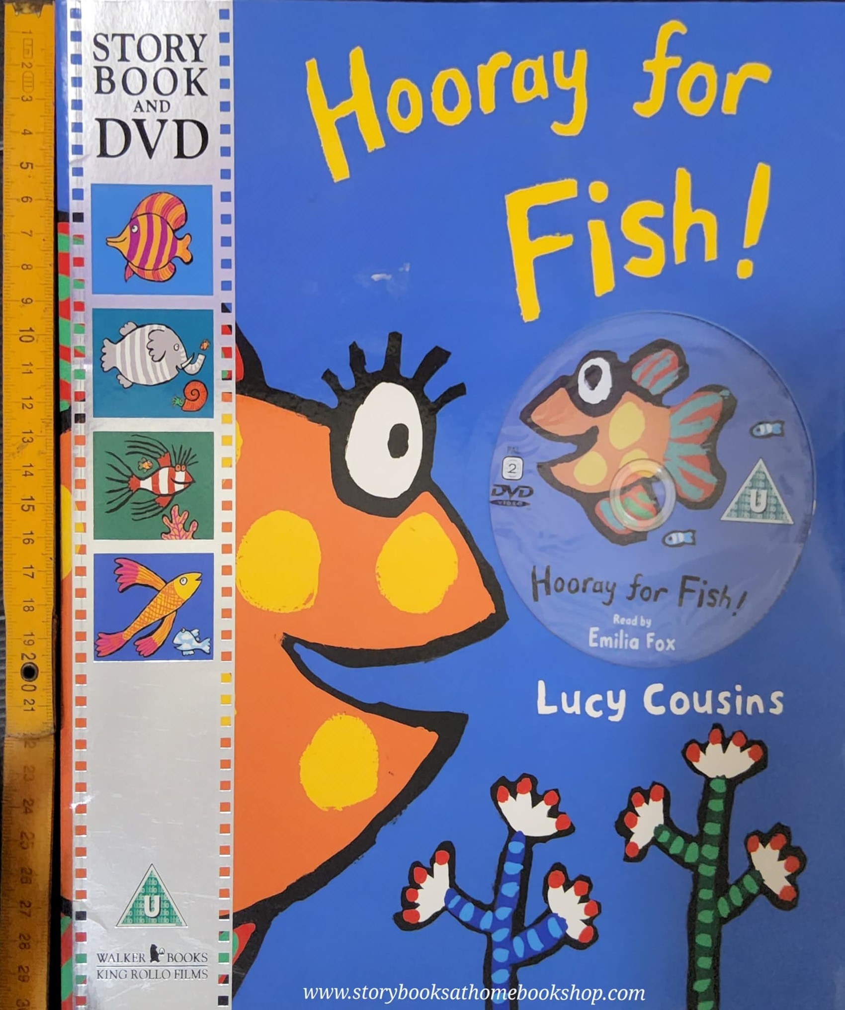 หนังสือนิทานปกอ่อน** ♥️HOORAY FOR FISH! BY LUCY COUSINS WITH DVD
