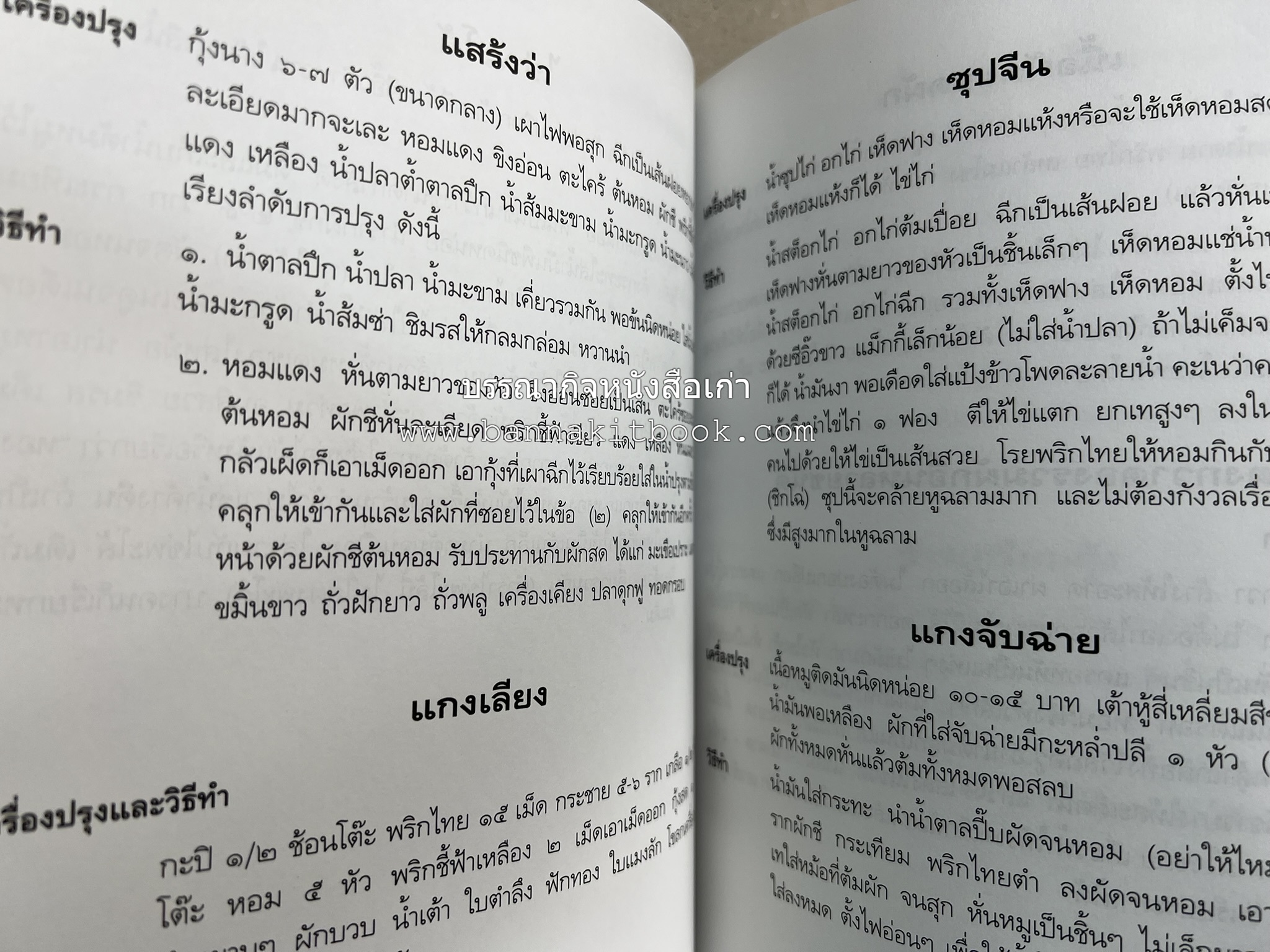 อาหารการกิน (ตำรับอาหาร) หนังสืออนุสรณ์นายสุน แสงวงศ์กิจ ผู้ก่อตั้งกลุ่มบริษัท ส.กิจชัย กรุ๊ป ผู้ผลิตและส่งออกเฟอร์นิเจอร์ไม้ยางพารา.