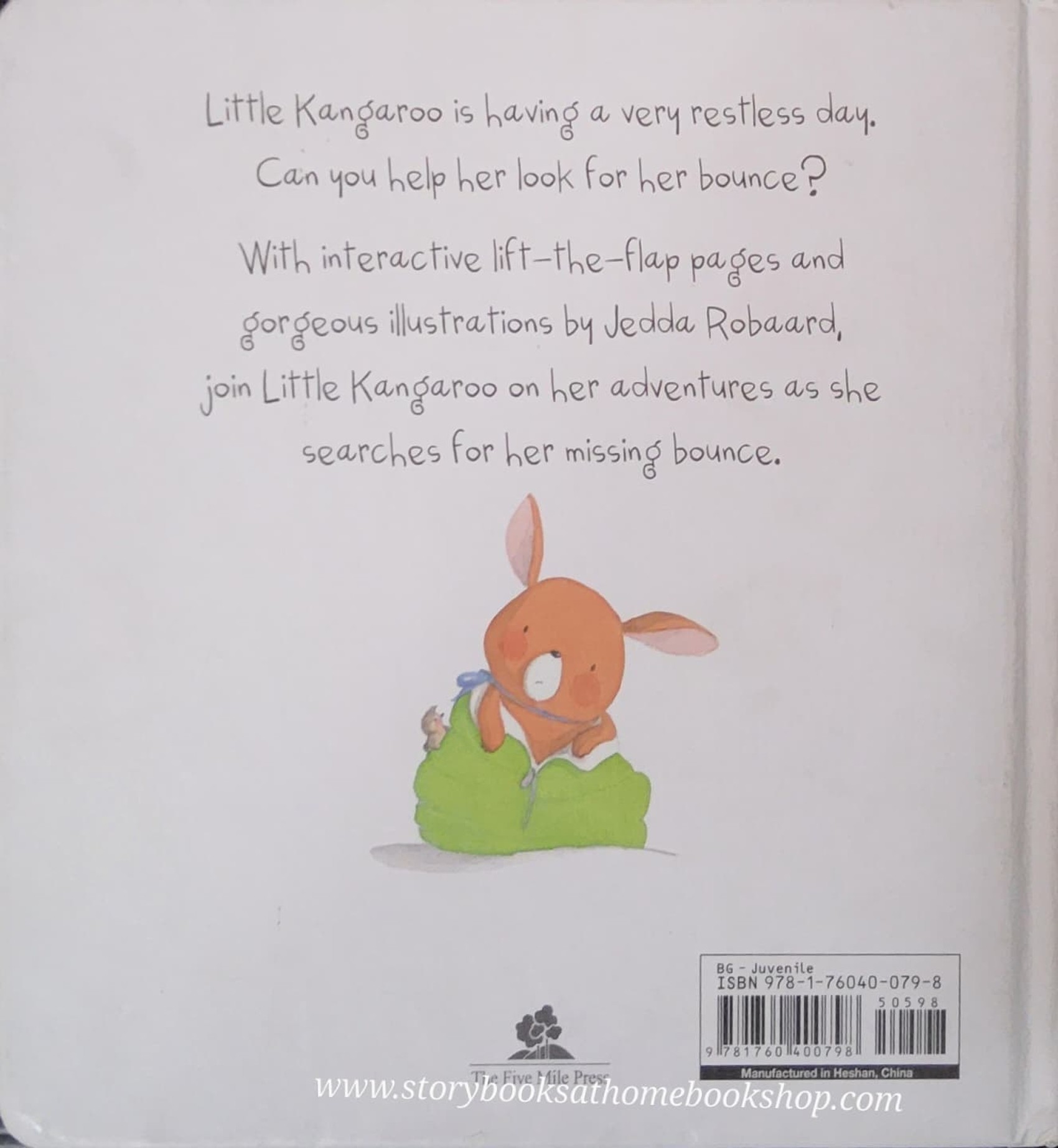 FLAP BOARD BOOK** ♥️THE LITTLE KANGAROO WHO LOST HER BOUNCE