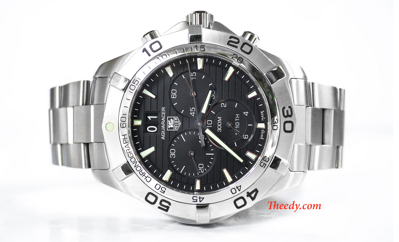 นาฬิกาข้อมือ ยี่ห้อ Tag Heuer รุ่น Aquaracer Chronograph ระบบ Quartz 43mm
