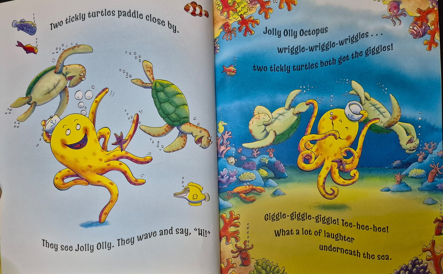 หนังสือนิทานปกอ่อน** 🍅🍅JOLLY OLLY OCTOPUS BY TOMY MITTON AND GUY PARKER-REES