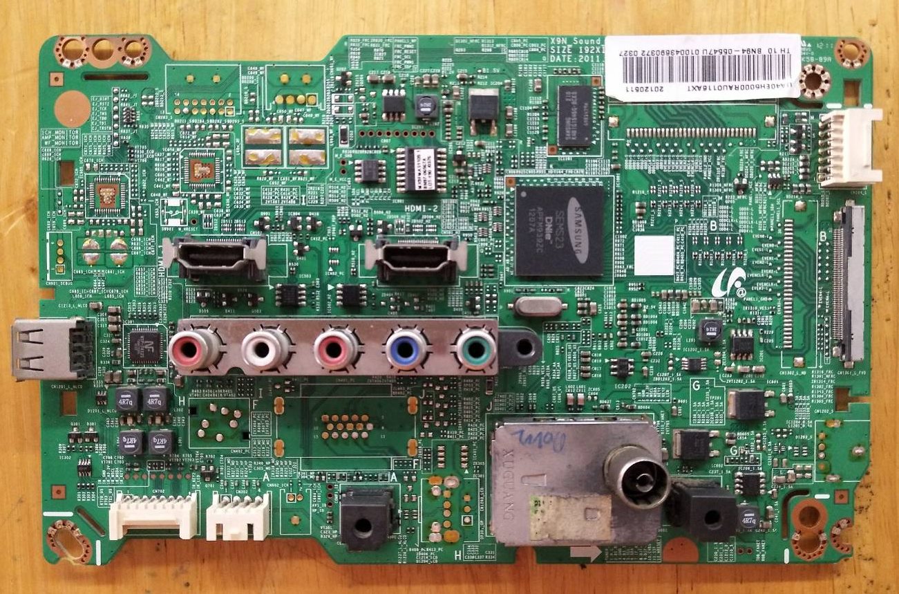 MAINBOARD SAMSUNG (เมนบอร์ด ซัมซุง)อะไหล่แท้/ของถอดพร้อมใช้งาน ใช้กับรุ่น:UA32EH5000R (พาร์ททั้งหมดมี 12 พาร์ทตามที่ระบุไว้ด้านล่าง)