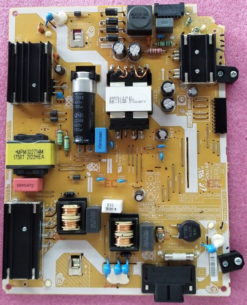 เพาเวอร์ซัพพลายทีวี ซัมซุง SAMSUNG ของแท้ถอดจากเครื่อง รุ่นUA55AU7000 พาร์ทBA50/55FA160