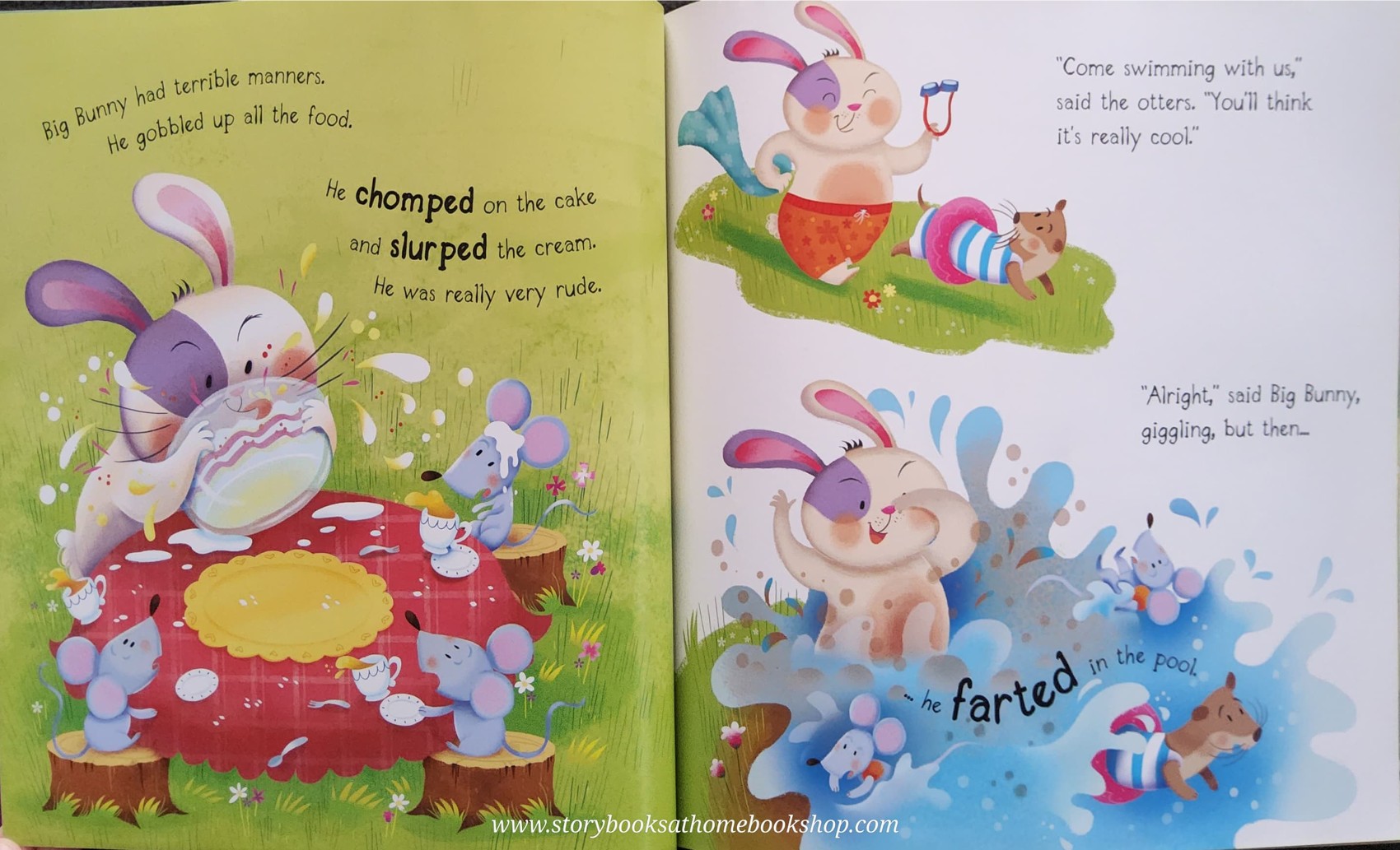 หนังสือนิทานปกอ่อน** ♥️BIG BAD BUNNY WITH CD