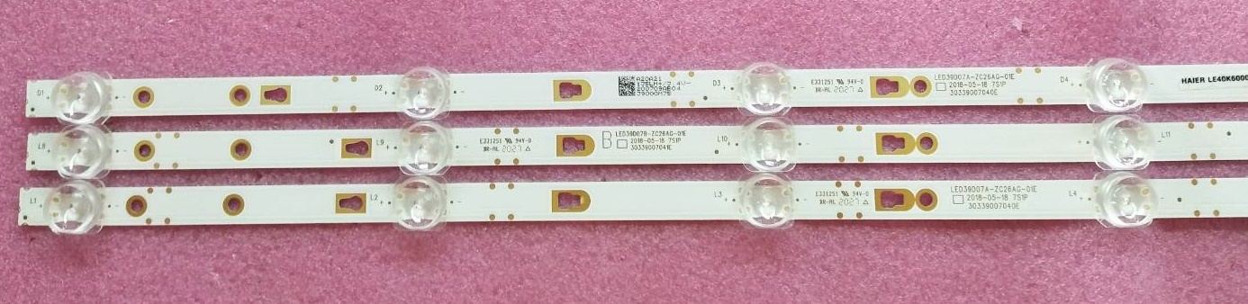 หลอดแบล็คไลท์ทีวี HAIER ไฮเออร์ ของแท้ถอดจากเครื่อง ใช้กับรุ่น LE40K6000