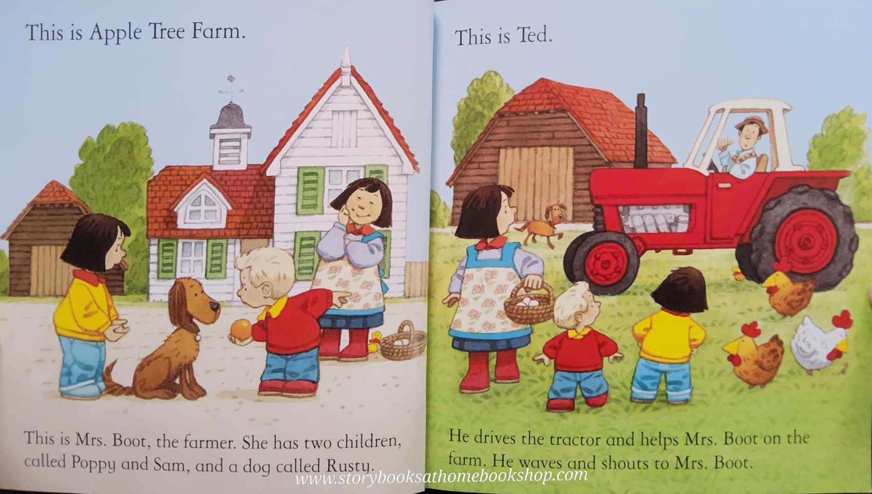 หนังสือนิทานปกอ่อน** 🍅🍓USBORNE FARMYARD TALES: WOOLY STOPS THE TAIN