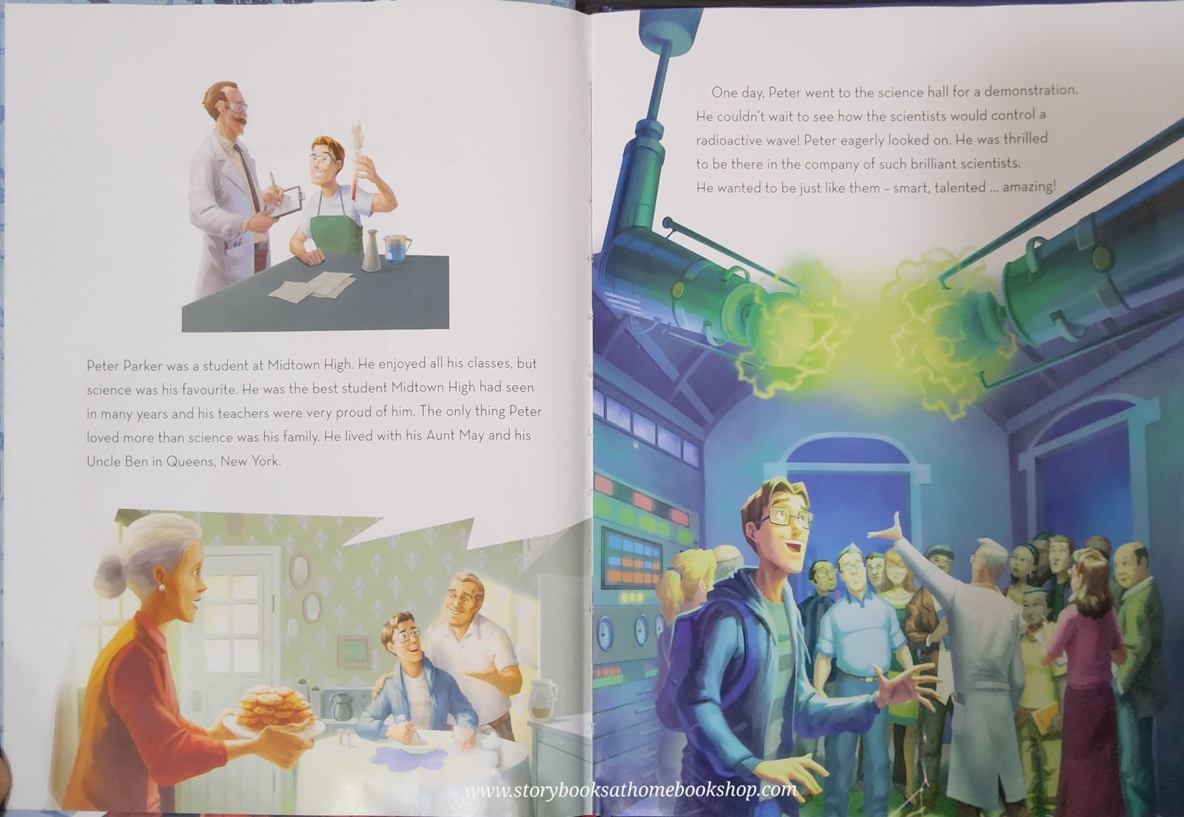 หนังสือนิทานปกแข็ง** 🍅🍅MARVEL ULTIMATE SPIDER-MAN ORIGIN STORY