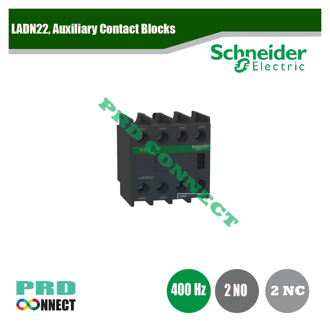 LADN22, AUXILlary CONTACT BLOCKS, SCHNEIDER