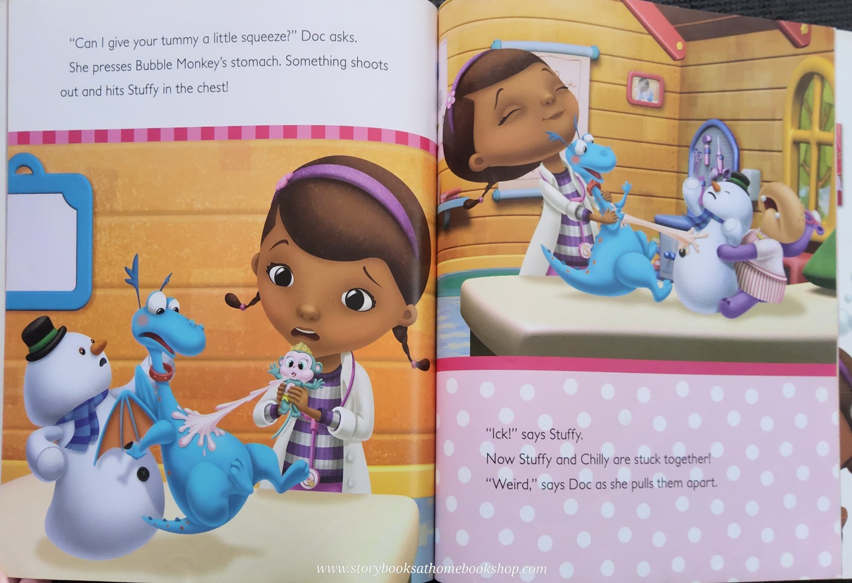 หนังสือนิทานปกอ่อน** 🍅🍓DISNEY DOC MCSTUFFINS BUBBLE TROUBLE♥️♥️