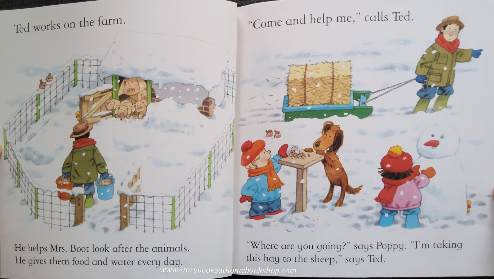 หนังสือนิทานปกอ่อน** ♥️USBORNE FARMYARD TALES: The Snow Storm
