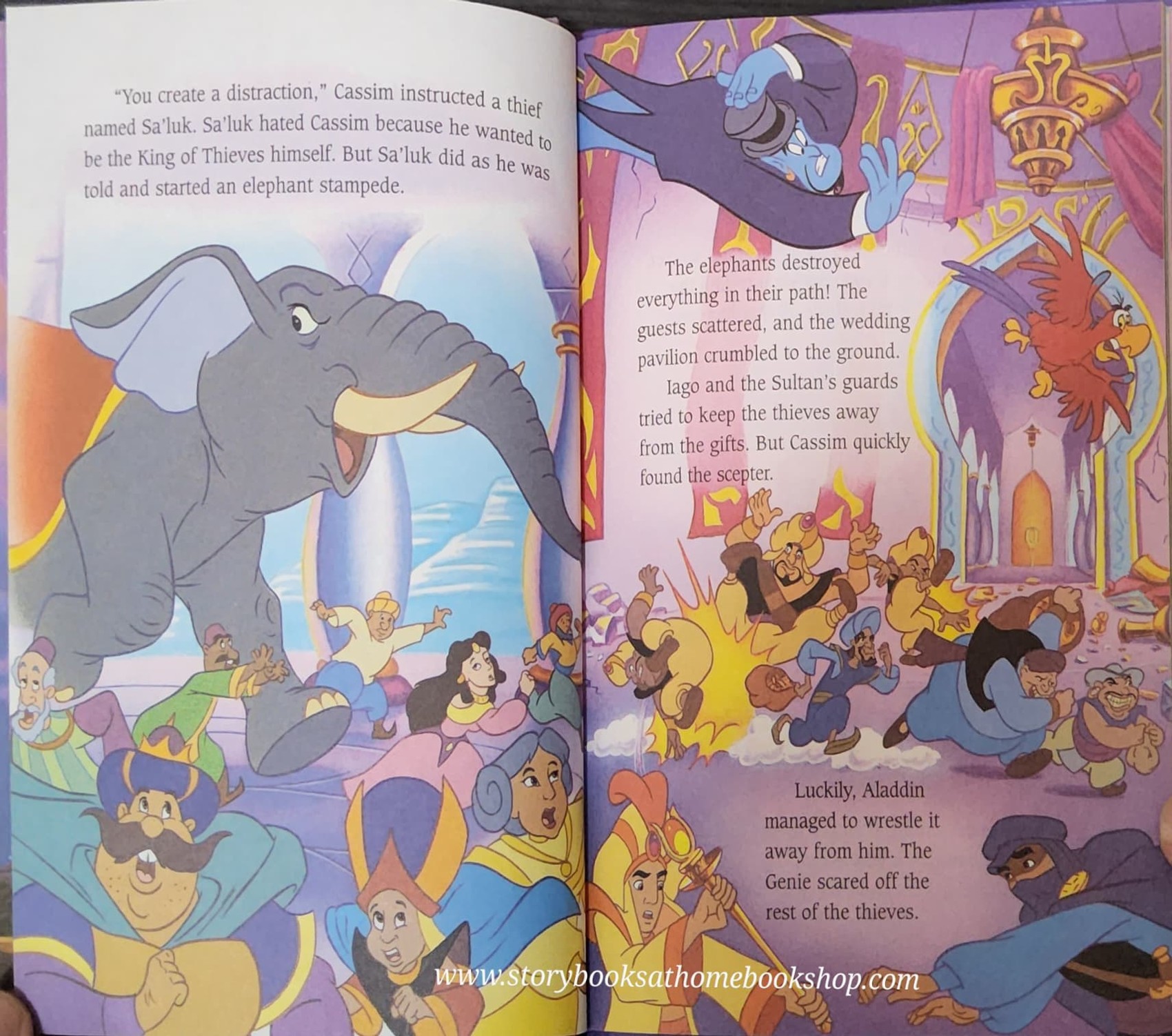 หนังสือนิทานปกแข็ง** 🍅🍅DISNEY: ALADDIN AND THE KING OF THIEVES