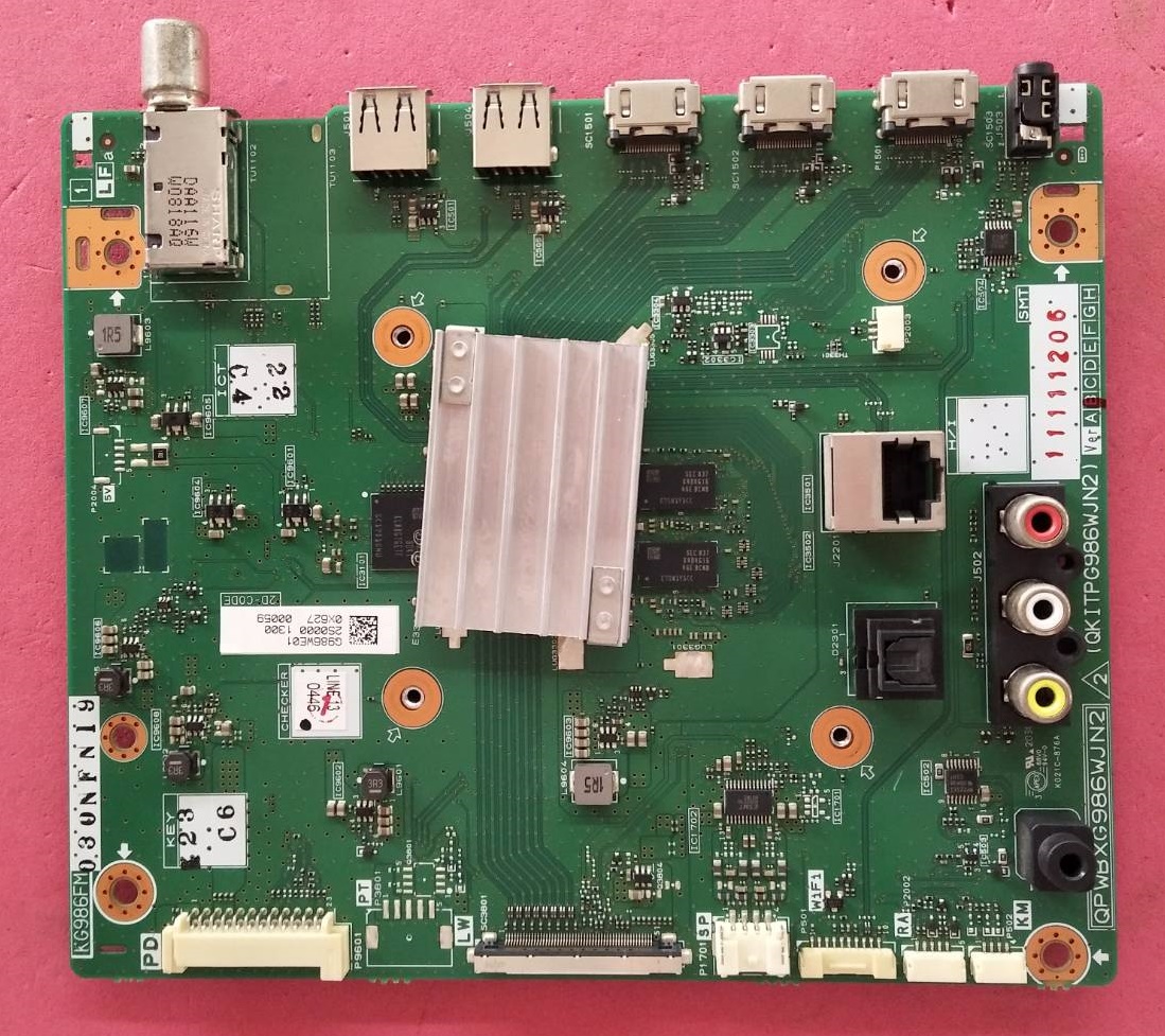 เมนบอร์ดทีวีชาร์ป/อะไหล่ทีวีชาร์ป (Mainboard TV SHARP) อะไหล่แท้/ของถอดจากเครื่อง ใช้กับรุ่น 4T-C50BK1X