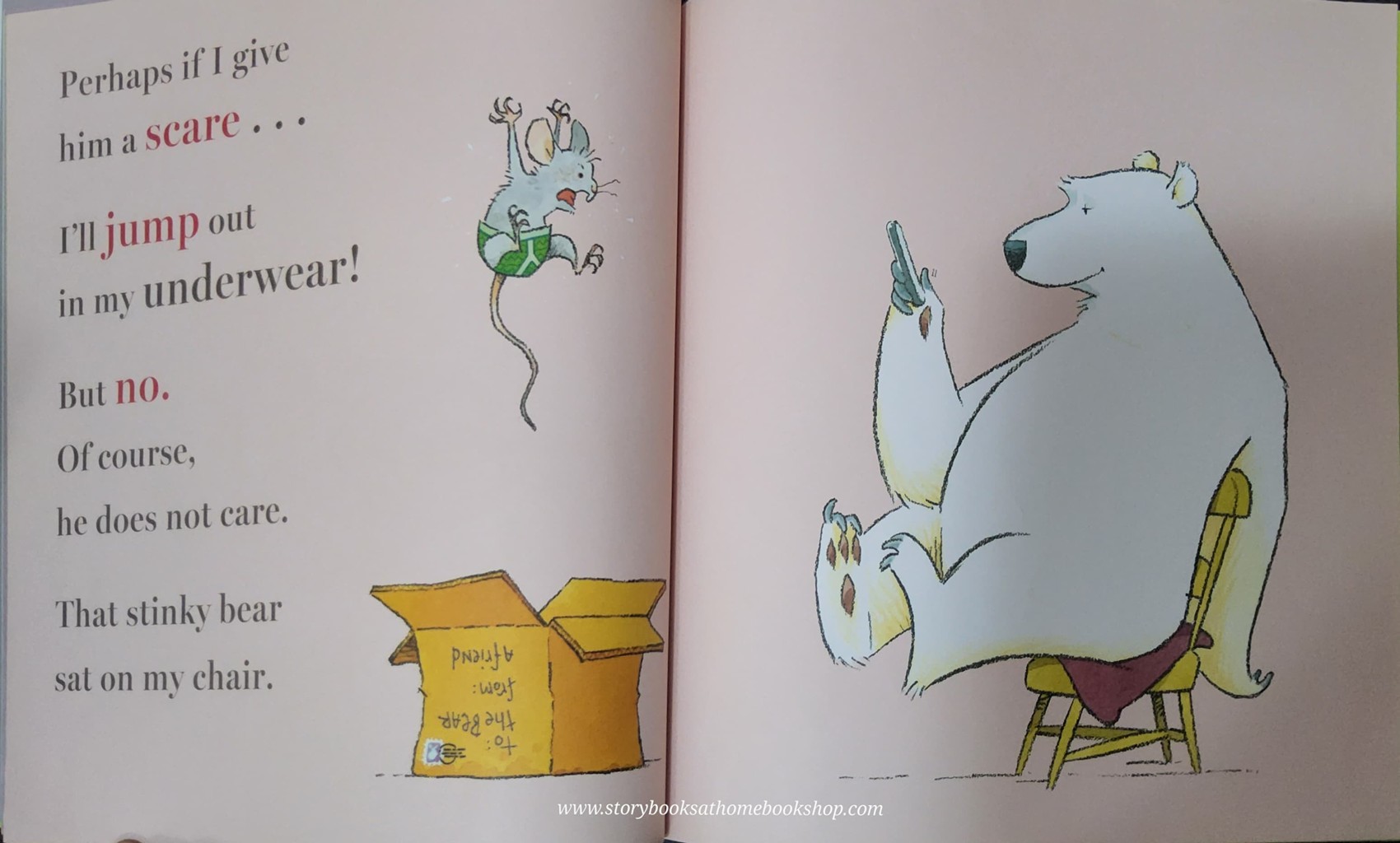 หนังสือนิทานปกอ่อน** ♥️THERE'S A BEAR ON MY CHAIR BY ROSS COLLINS