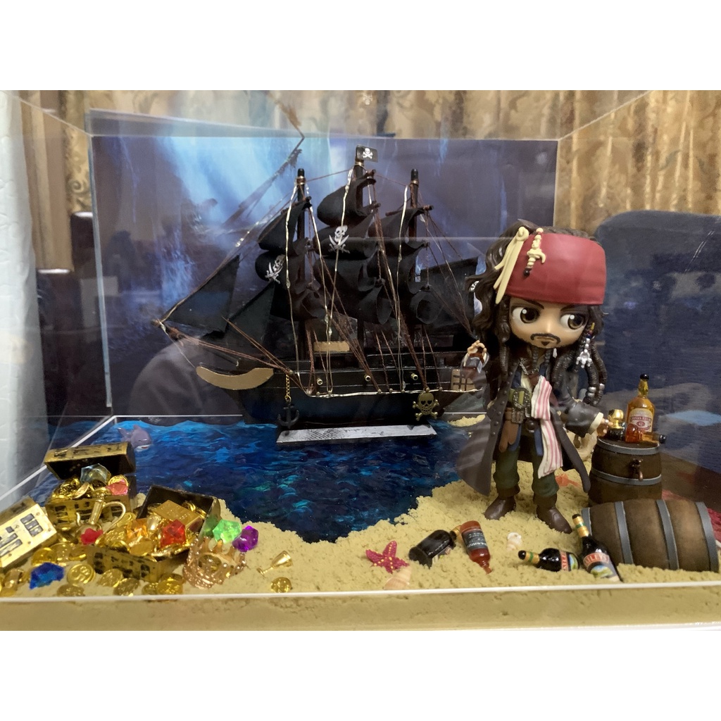 ฉากพื้นน้ำ วางฟิกเกอร์ โมเดล เรซิ่น (ขนาดใหญ่) Water Surface Diorama GK Resin Figure Model