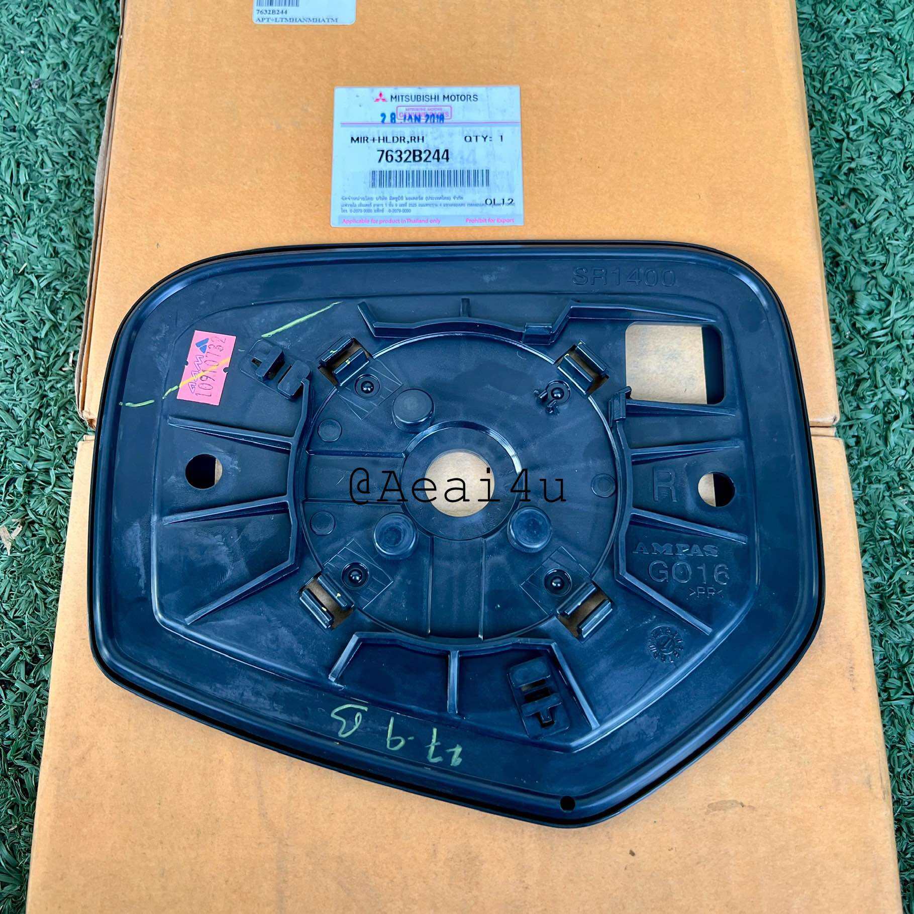 เนื้อกระจกมองข้าง MITSUBISHI NEW TRITON,PAJERO LH/RH ขวา/ซ้าย 2015-2019 ห้าง (7632B244-3)