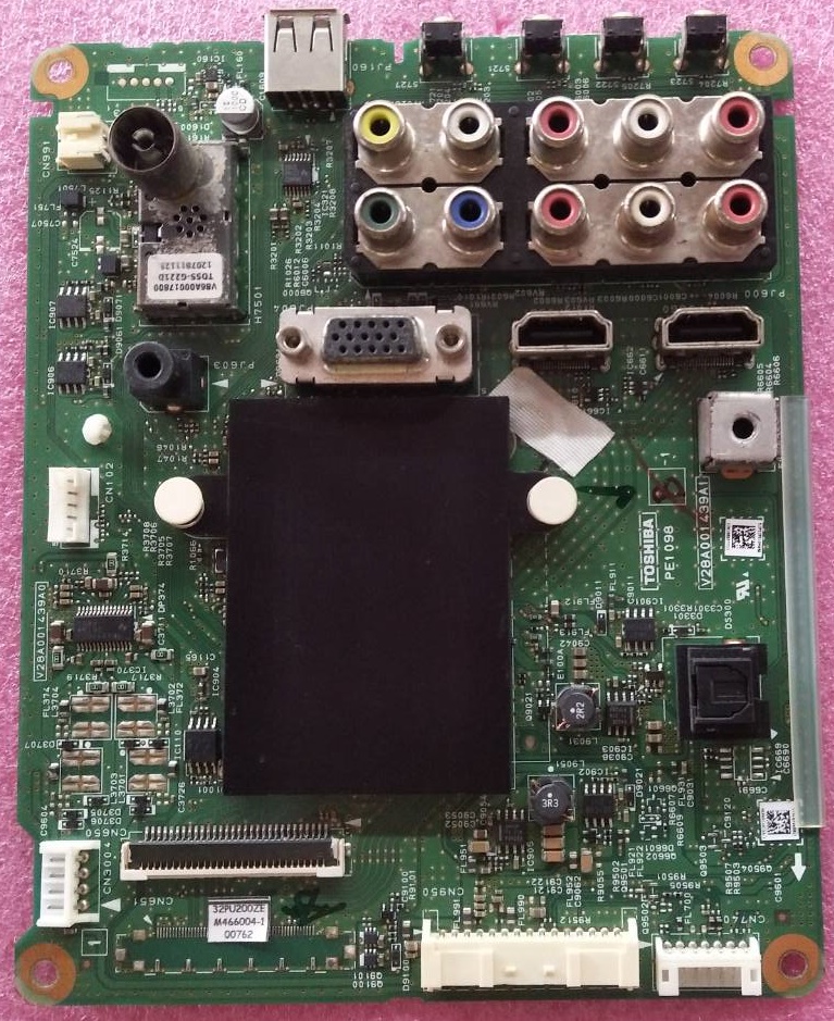 เมนบอร์ดทีวี โตชิบา TOSHIBA ของแท้ถอดจากเครื่อง ใช้กับรุ่น 32PU200T เบอร์จอ TL315XS06-0 รับHDMI ไม่ได้
