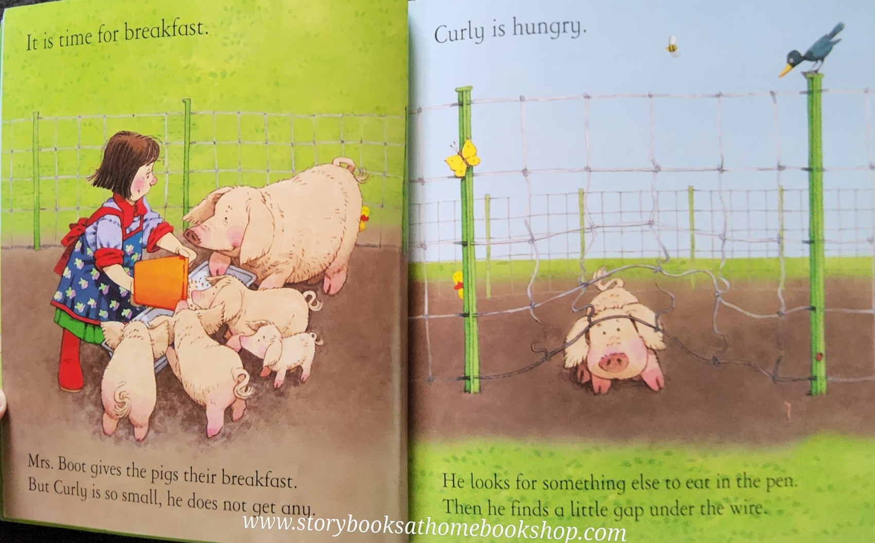 หนังสือนิทานปกอ่อน** 🍅🍓USBORNE FARMYARD TALES: PIG GETS STUCK♥️♥️