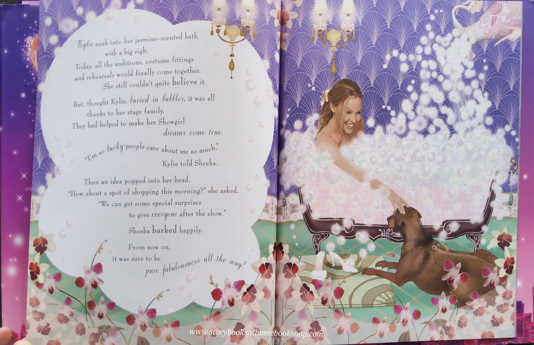 หนังสือนิทานปกแข็ง** 🍅KYLIE THE SHOWGIRL PRINCESS: ATUR FAIRY TALE FULL OF GLITTER,GLAMOUR AND DREAM!