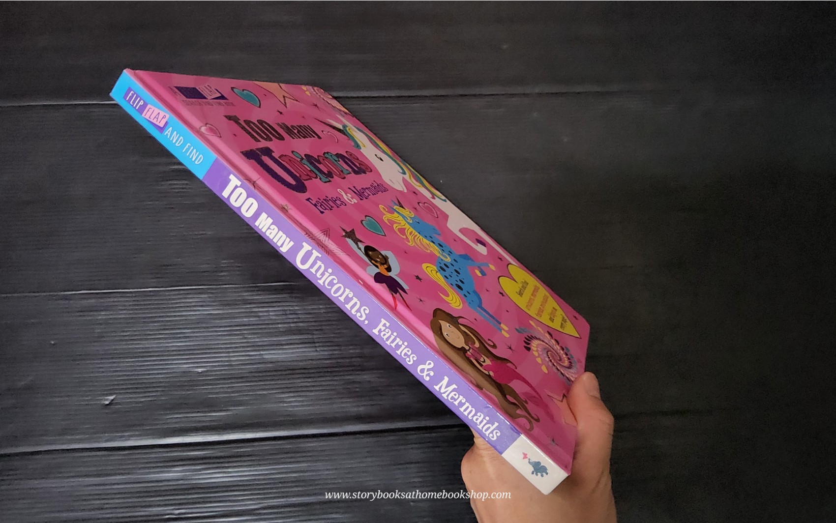 FLIP AND FLAP BOARD BOOK** 🍅🍓TOO MANY UNICORNS FAIRIES &MERMAIDS