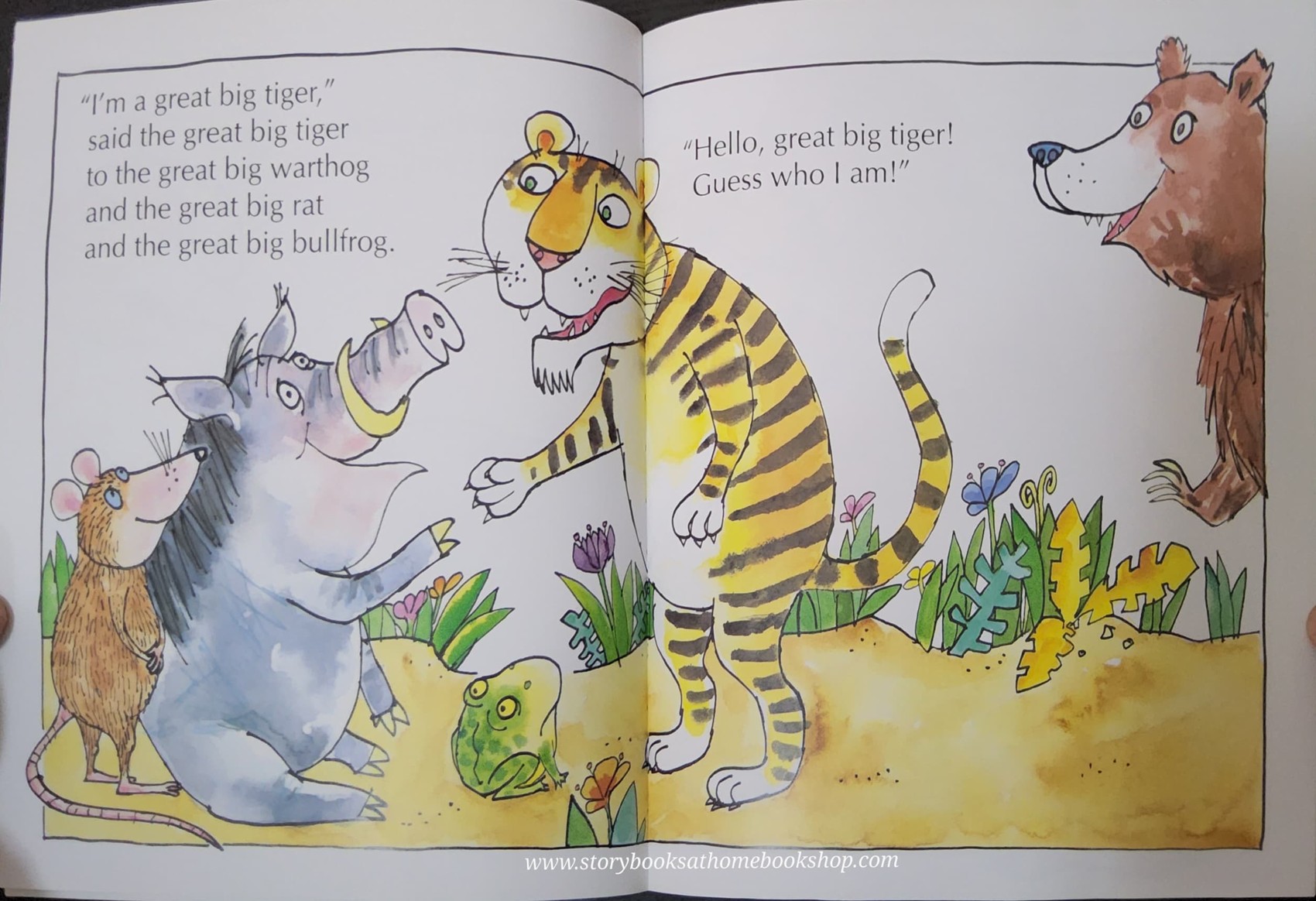 หนังสือนิทานปกอ่อน ** 🍅🍓HELLO GREAT BIG BULLFROG BY COLIN WEST