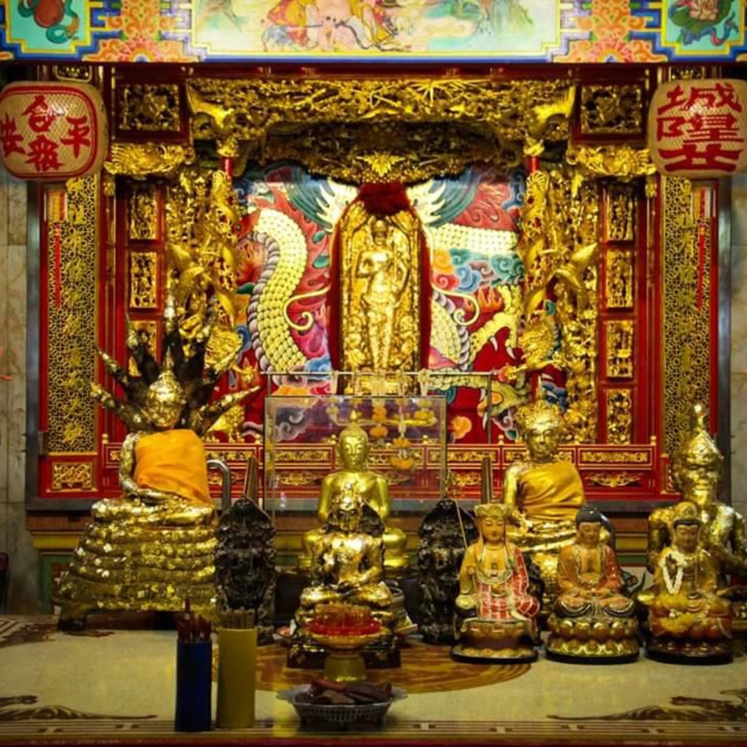 เหรียญศาลหลักเมืองสมุทรสาคร ปี2524 เนื้อทองฝาบาตร หลวงพ่อสุด วัดกาหลง ร่วมปลุกเสก