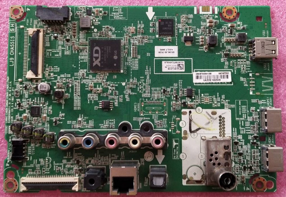 เมนบอร์ดทีวีแอลจี (Mainboard TV LG) ของแท้ถอดจากเครื่อง รุ่น 43LM5700PTC 43LM5750PTC