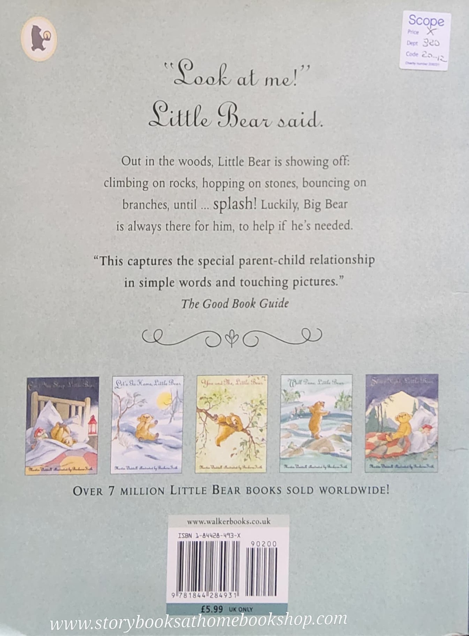 หนังสือนิทานปกอ่อน ** 🍓WELL DONE,LITTLE BEAR BY MARTIN WADDELL.BARNARA FIRTH