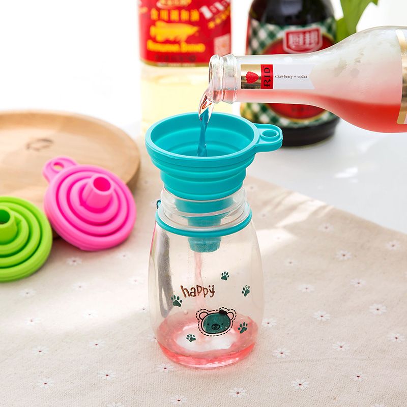 Foldable silicone funnel กรวยซิลิโคน พับได้ ทรงกลม 6x7x7 cm