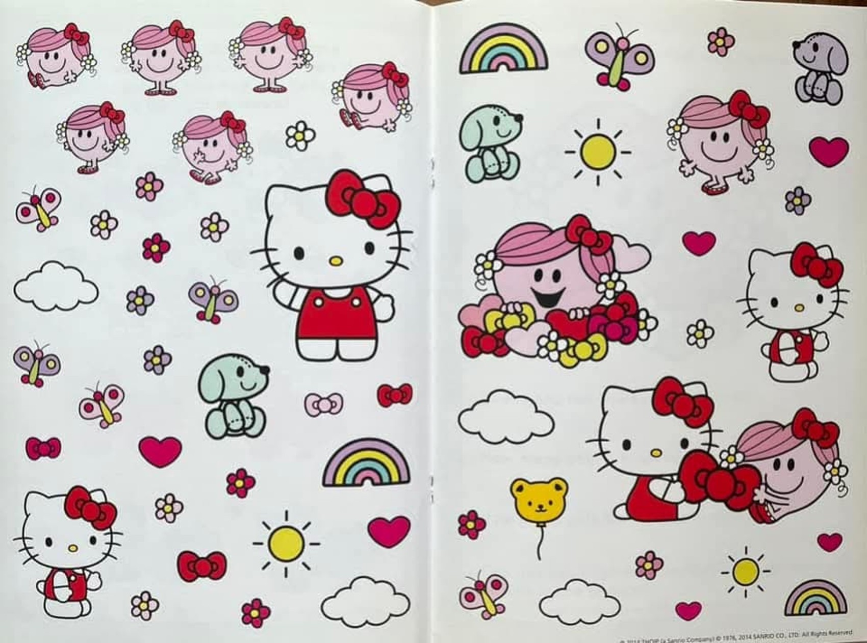 ACTIVITY BOOK** ð
HELLO KITTY & LITTLE MISS HUG AND HER VERY SPECIAL FRIEND (STICKER ACTIVITY BOOK)