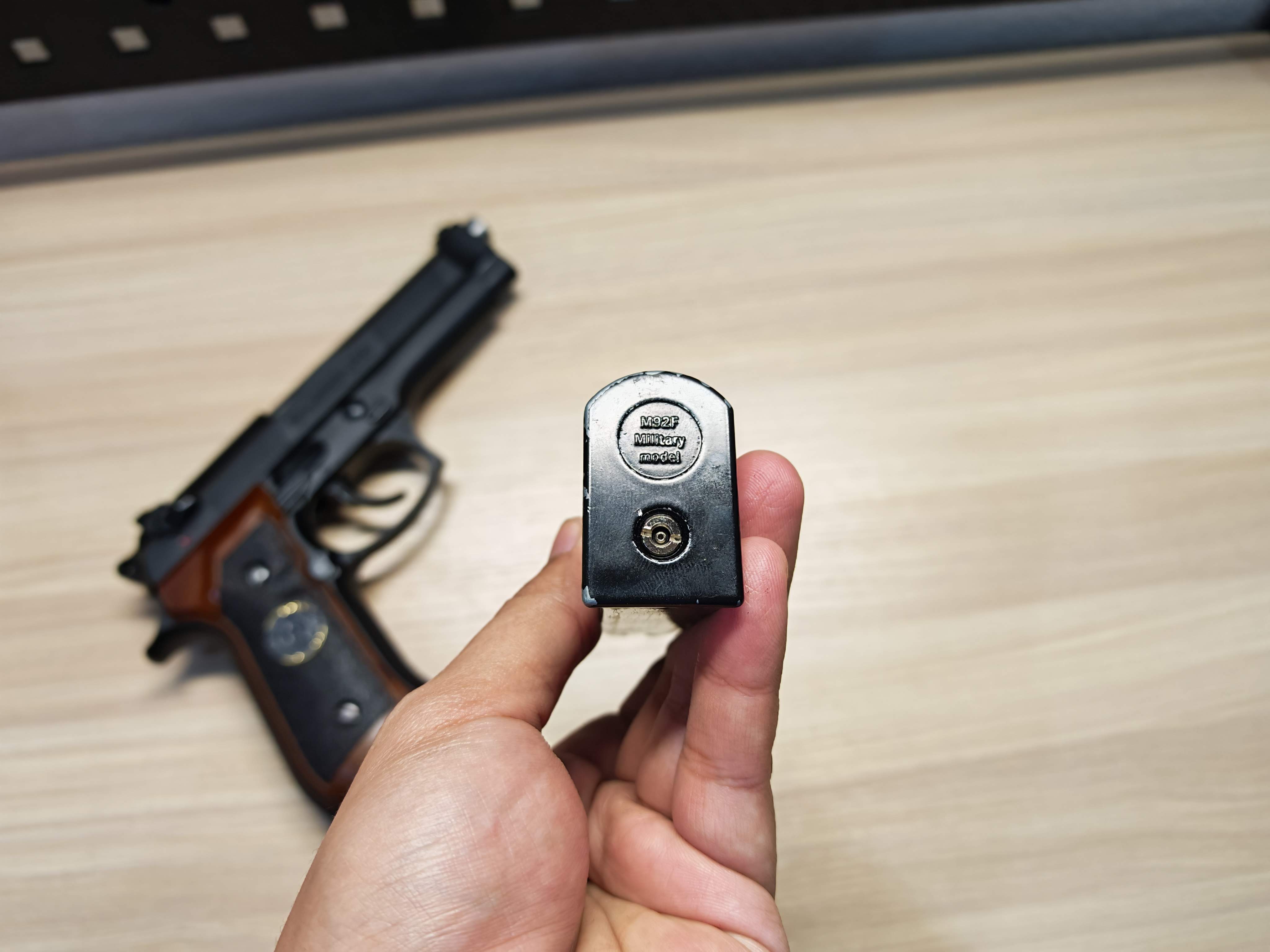 WE Beretta M92 Samurai Edge Biohazard Semi Version BB Gun บีบีกัน แบบแก๊ส ปืนอัดลม มือสอง Airsoft Gun