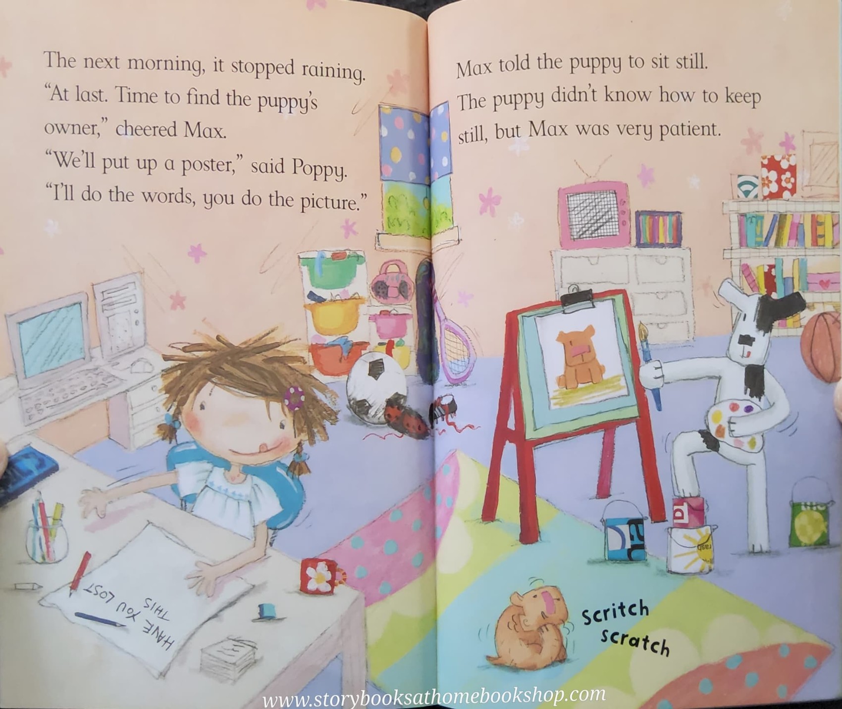 หนังสือนิทานปกอ่อน** 🍅🍅POPPY AND MAZ AND THE LOST PUPPY BY SALLY GRINDLEY AND LINDSEY GARDINER
