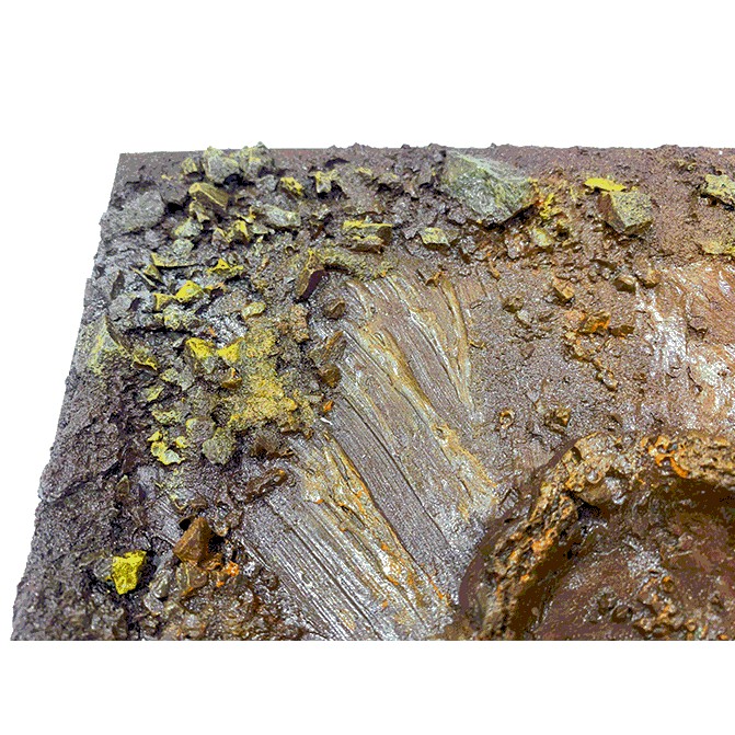 ฉากพื้นผิวดวงดาว ไดโอราม่า งานเรซิ่น GK Resin Diorama Planet Ground