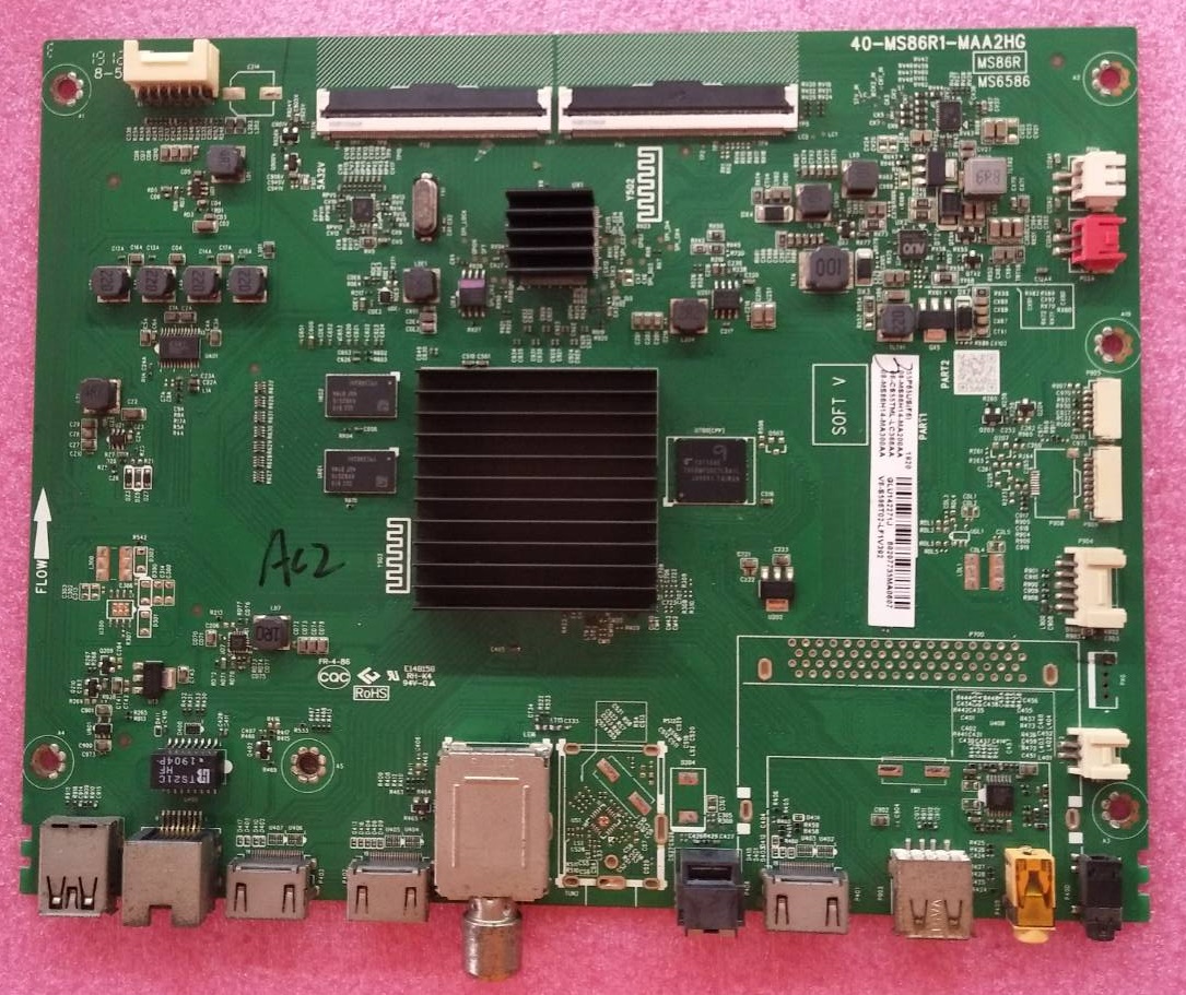 เมนบอร์ดทีวีทีซีแอล/อะไหล่ทีวีทีซีแอล (Mainboard TV TCL) อะไหล่แท้/มือสองพร้อมใช้งาน ใช้กับรุ่นLED55SE5000 :40MS86R1-MAA2HG เวอร์ชั่นทีบาร์ST5461D07-1