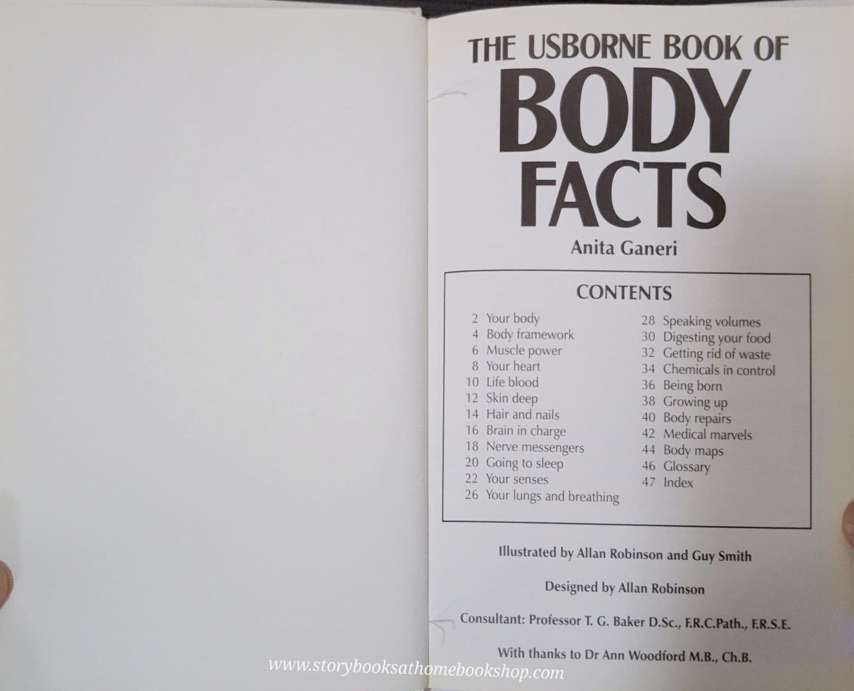 KNOWLEDGE BOOK** 🍅🍅THE USBORNE BOOK OF BODY FACTS