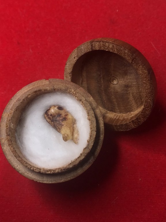 พระทันตธาตุครูบาเหมย วัดศรีดงเย็น อ.ไชยปราการ จ.เชียงใหม่ พระทันตธาตุองค์นี้ได้มาจากลุงวิทูรย์ อายุ 82 ปี อดีตเคยเป็นครูสอนโรงเรียนไชยปราการ คุณครูท่านเป็นลูกศิษย์ครูบาคำเหมย ตั้งแต่ปี 2525 ท่านได้รับจากมือครูบาเหมย เมื่อปี 2529