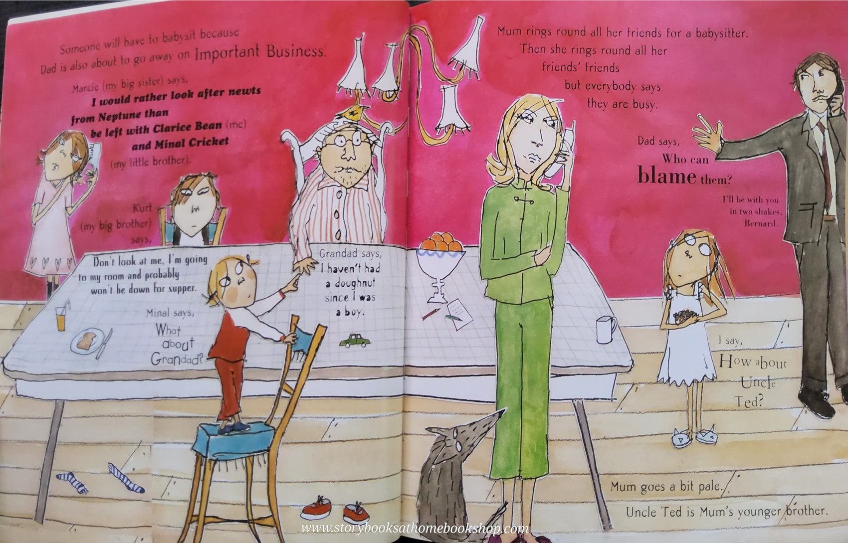 หนังสือนิทานปกอ่อน** 🍅MY UNCLE IS A HUNKLE SAYS CLARICE BEAN BY LAUREN CHILD