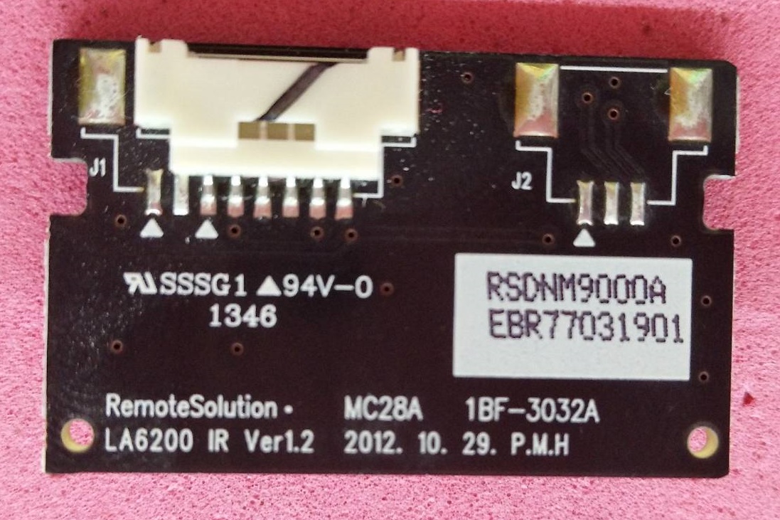 ตัวรับสัญญาณรีโมททีวีLG ของแท้ถอดจากเครื่อง รุ่น 42LN5120 พาร์ท EBR77031901