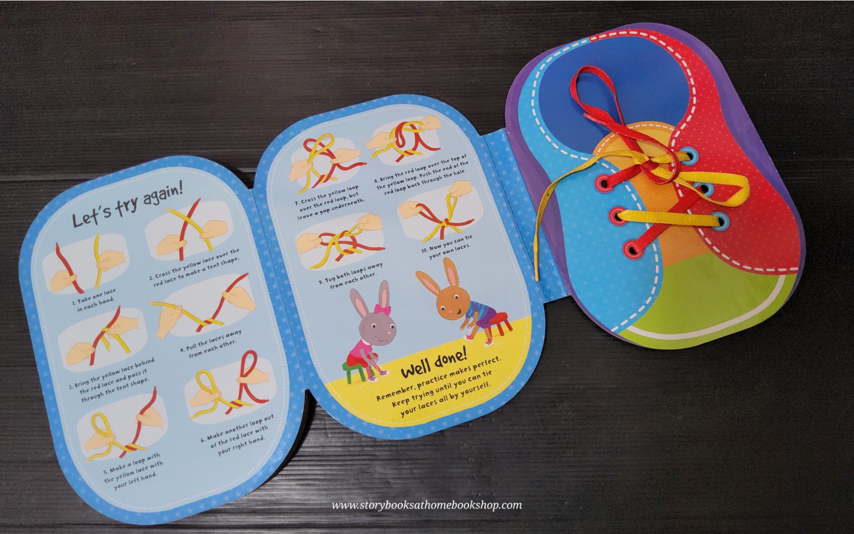 BOARD BOOK** 🍅🍓MY FIRST SHOE BOOK WITH A PRACTICE SHOELACE