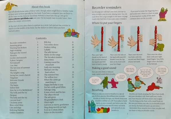 Knowledge Book ð
ðUSBORNE EASY RECORDER TUNES