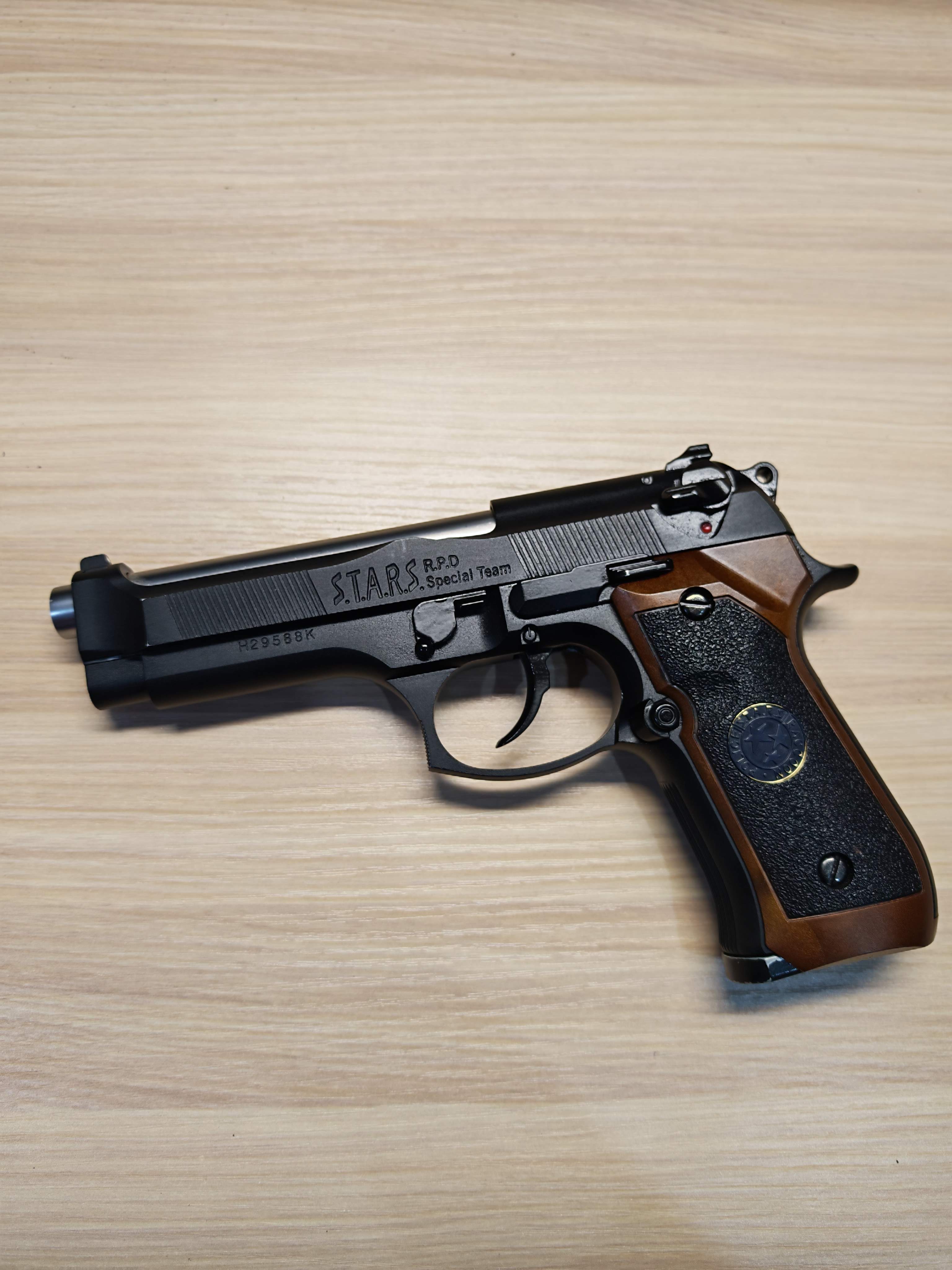 WE Beretta M92 Samurai Edge Biohazard Semi Version BB Gun บีบีกัน แบบแก๊ส ปืนอัดลม มือสอง Airsoft Gun