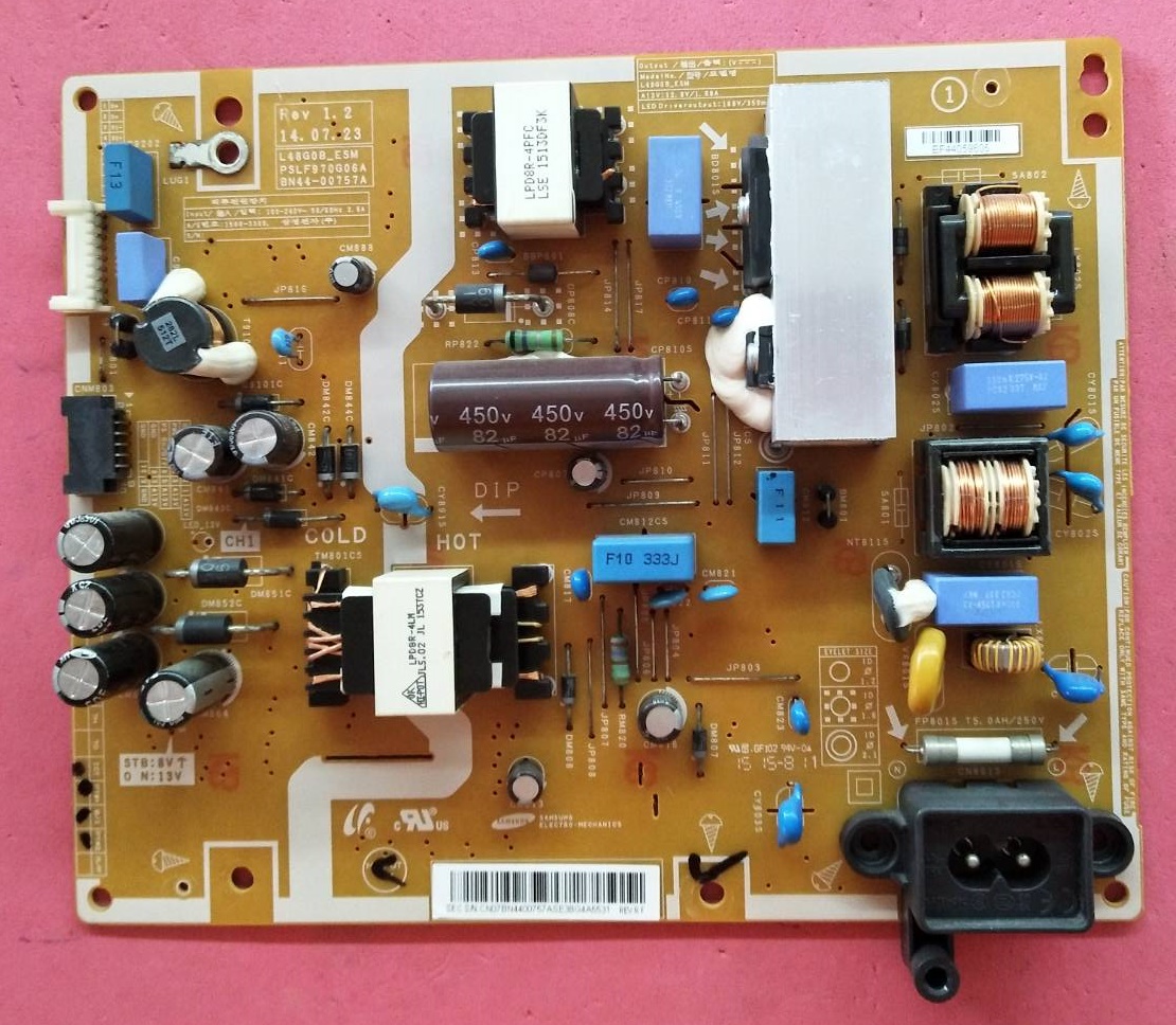 POWER SUPPLY SAMSUNG (ซัพพลาย ซัมซุง) อะไหล่แท้/ของถอดพร้อมใช้งาน พาร์ท BN44-00757A :BN44-00757G รุ่น HG40AD590BK :UA48H4200AK :UA48H5003AK :UA48H5003TK