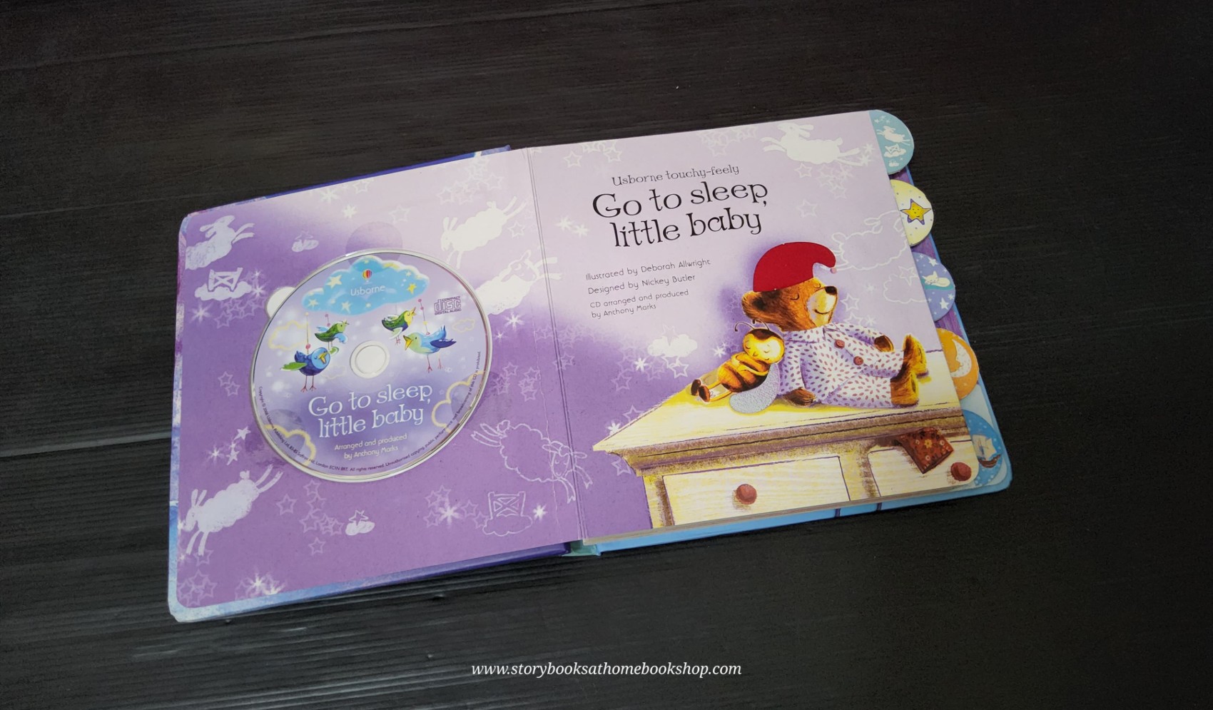 CD AUDIO BOARD BOOK** ð
ð
USBORNE TOUCHY-FEELY GO TO SLEEP,LITTLE BABY