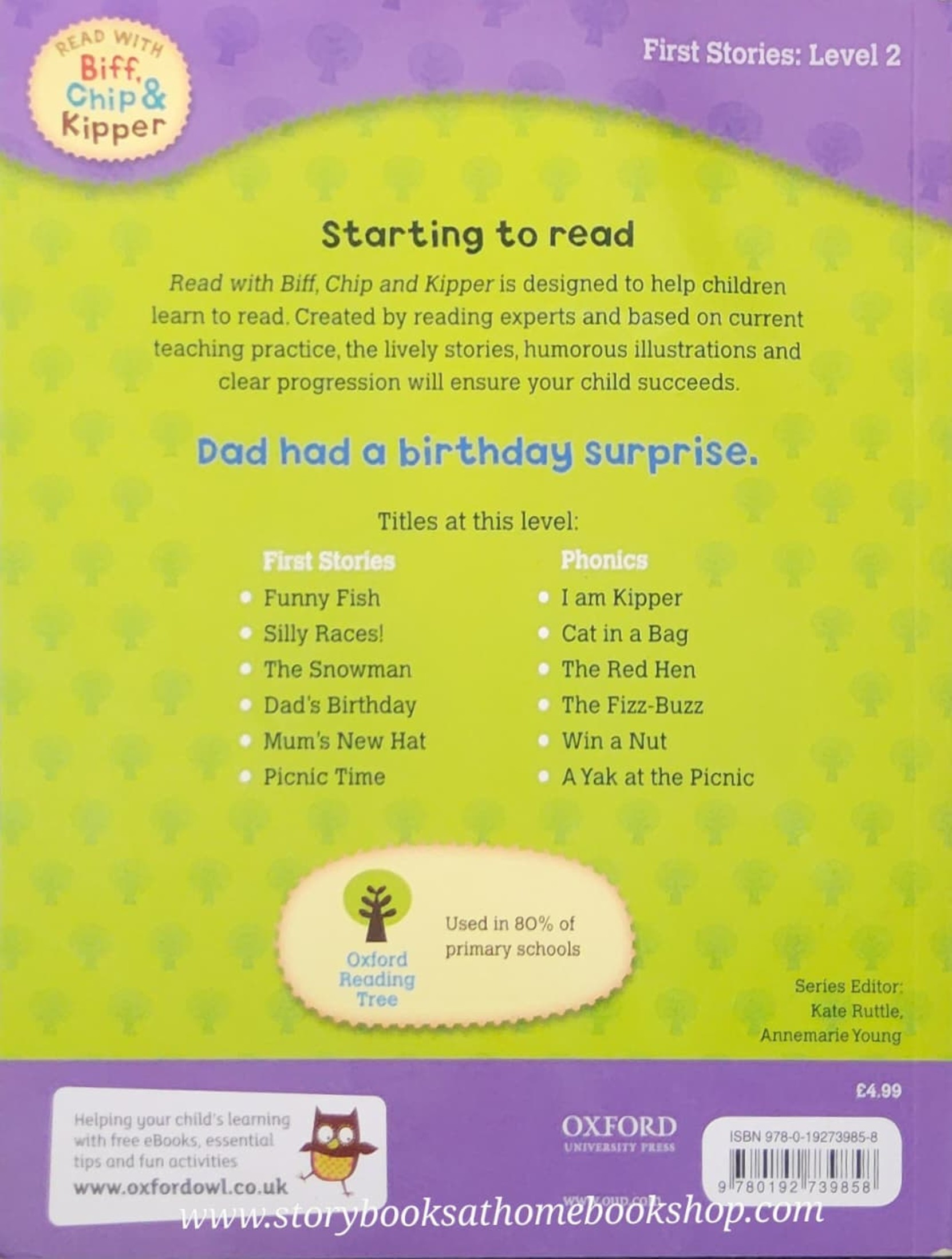 หนังสือนิทานปกอ่อน** 🍅🍅READ WITH BIFF,CHIP&KIPPER:DAD'S BIRTHDAY LEVEL2