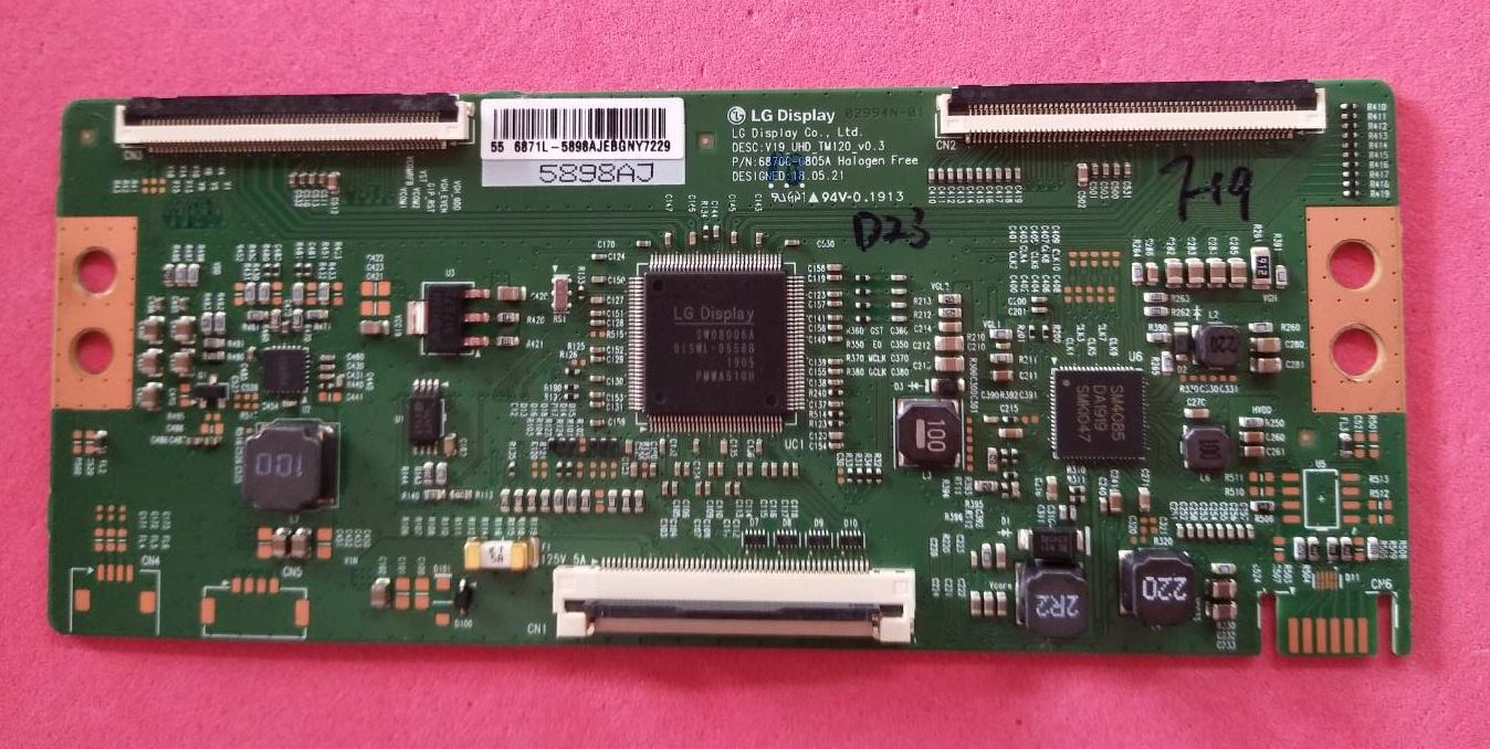 Main Board ACONATIC (เมนบอร์ด อะโคเนติค) อะไหล่แท้/มือสองพร้อมใช้งาน ใช้กับรุ่น 55RS541AN พาร์ท 1MS648F1T2A ใช้ทีคอน6870C-0805A