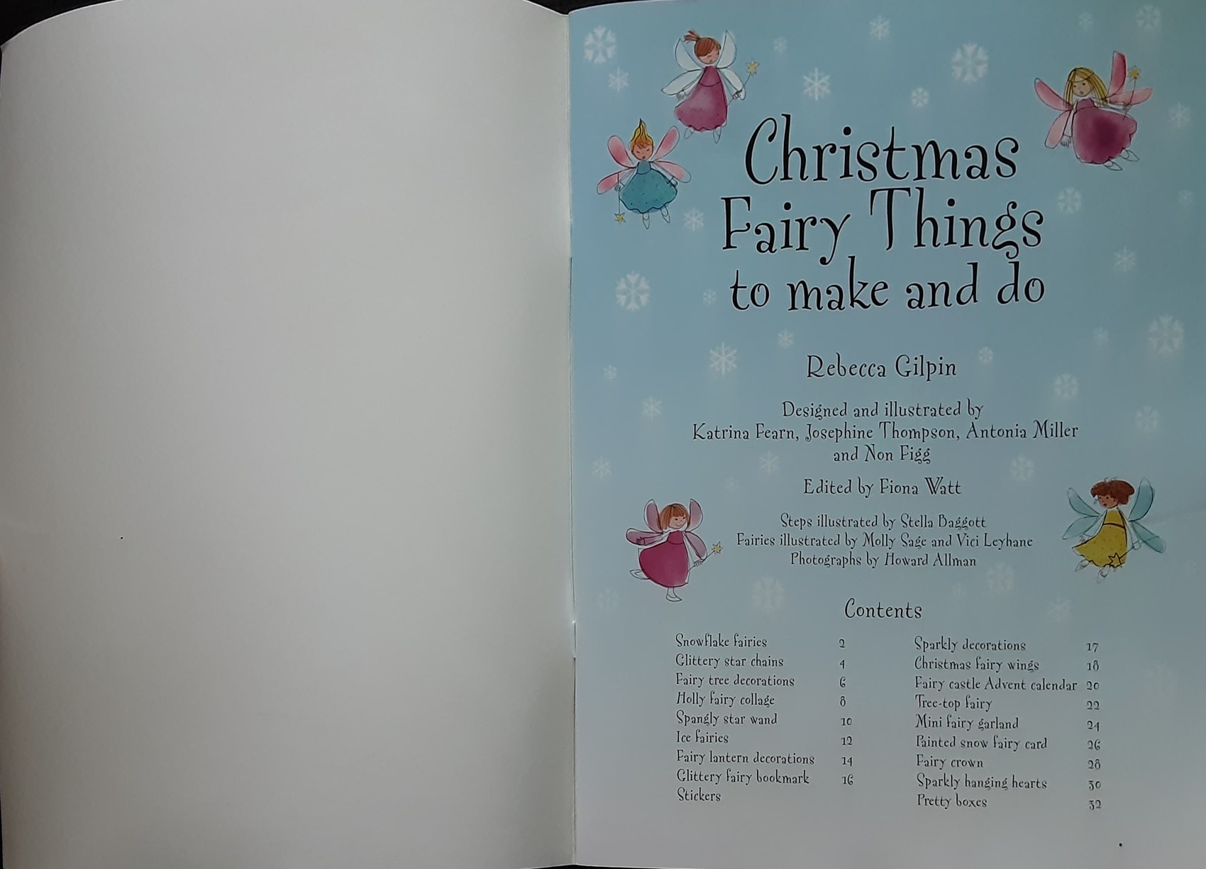 ACTIVITIES BOOK ** ð
ð USBORNE ACTIVITIES CHRISTMAS FAIRY THINGS TO MAKE AND DO